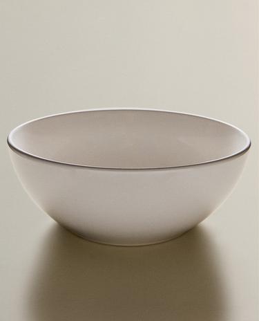 STONEWARE SALAD BOWL