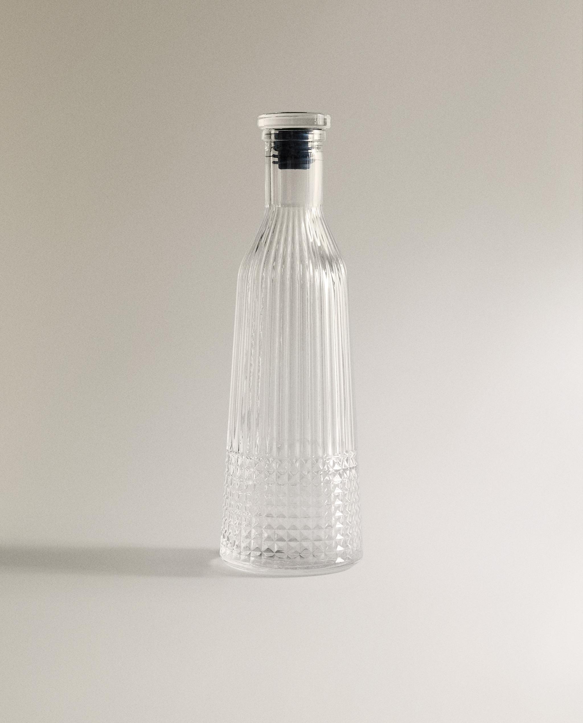 RAISED DESIGN GLASS BOTTLE | Zara Home United States of America