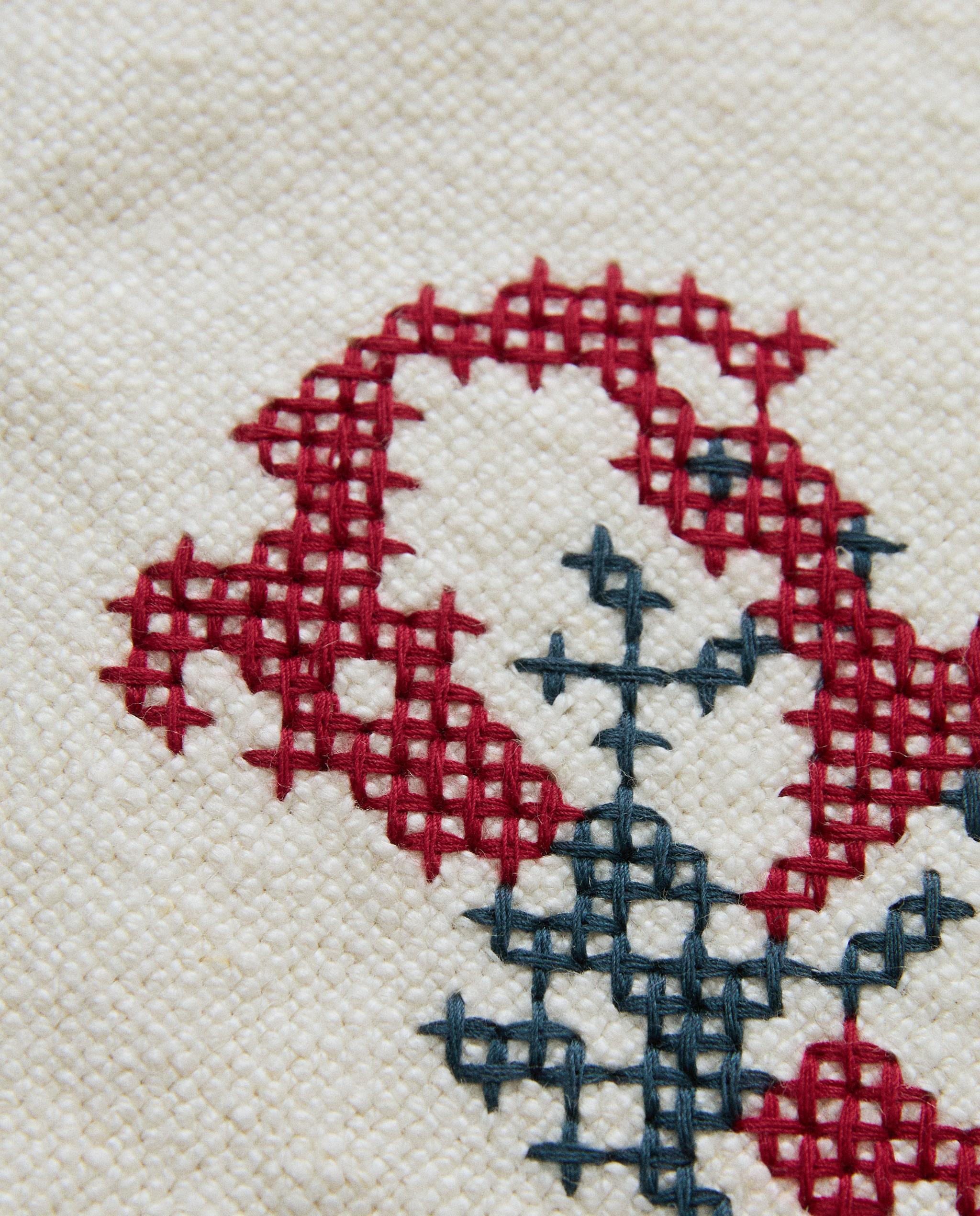 LINEN CUSHIONS WITH ALPHABET EMBROIDERY product thumbnail 14