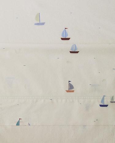 SÁBANA ENCIMERA ALGODÓN BARCOS