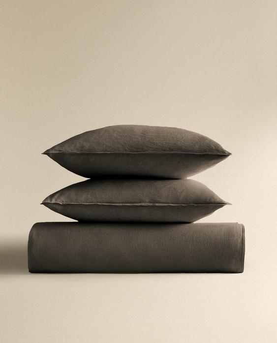WASHED LINEN DUVET COVER (140 GXM²) WASHED LINEN DUVET COVER (140 GXM²)