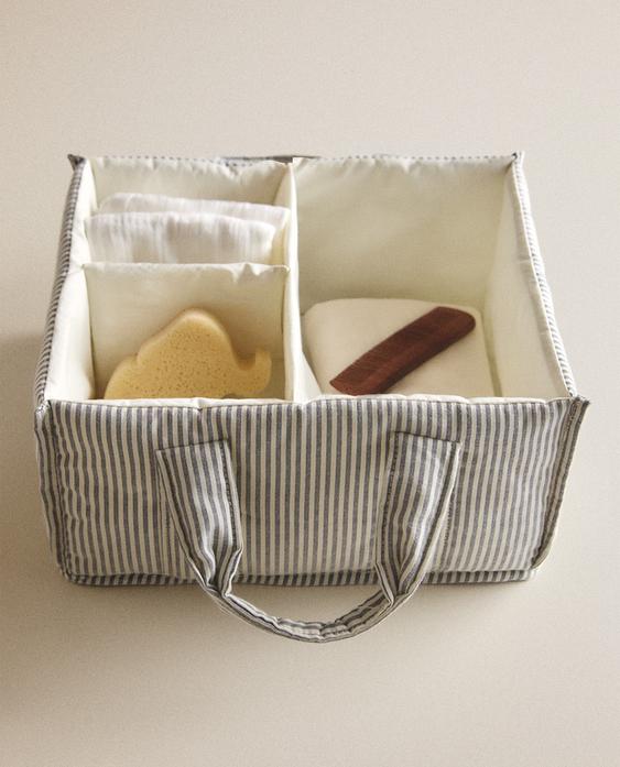 RANGEMENT ANSE VÊTEMENTS BÉBÉ RAYURES RANGEMENT ANSE VÊTEMENTS BÉBÉ RAYURES