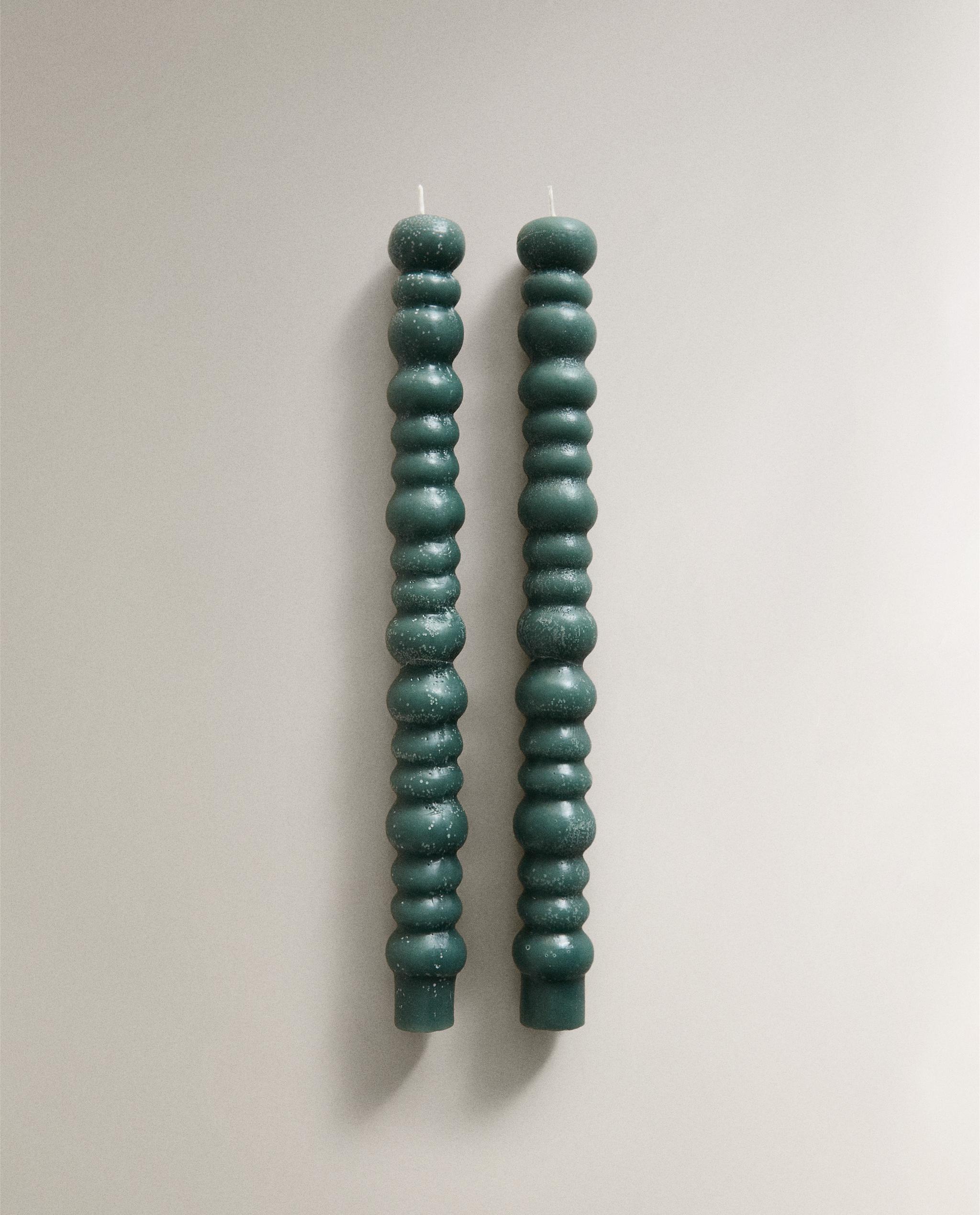 SET OF DECORATIVE WAVY CANDLES (SET OF 2) product thumbnail 11