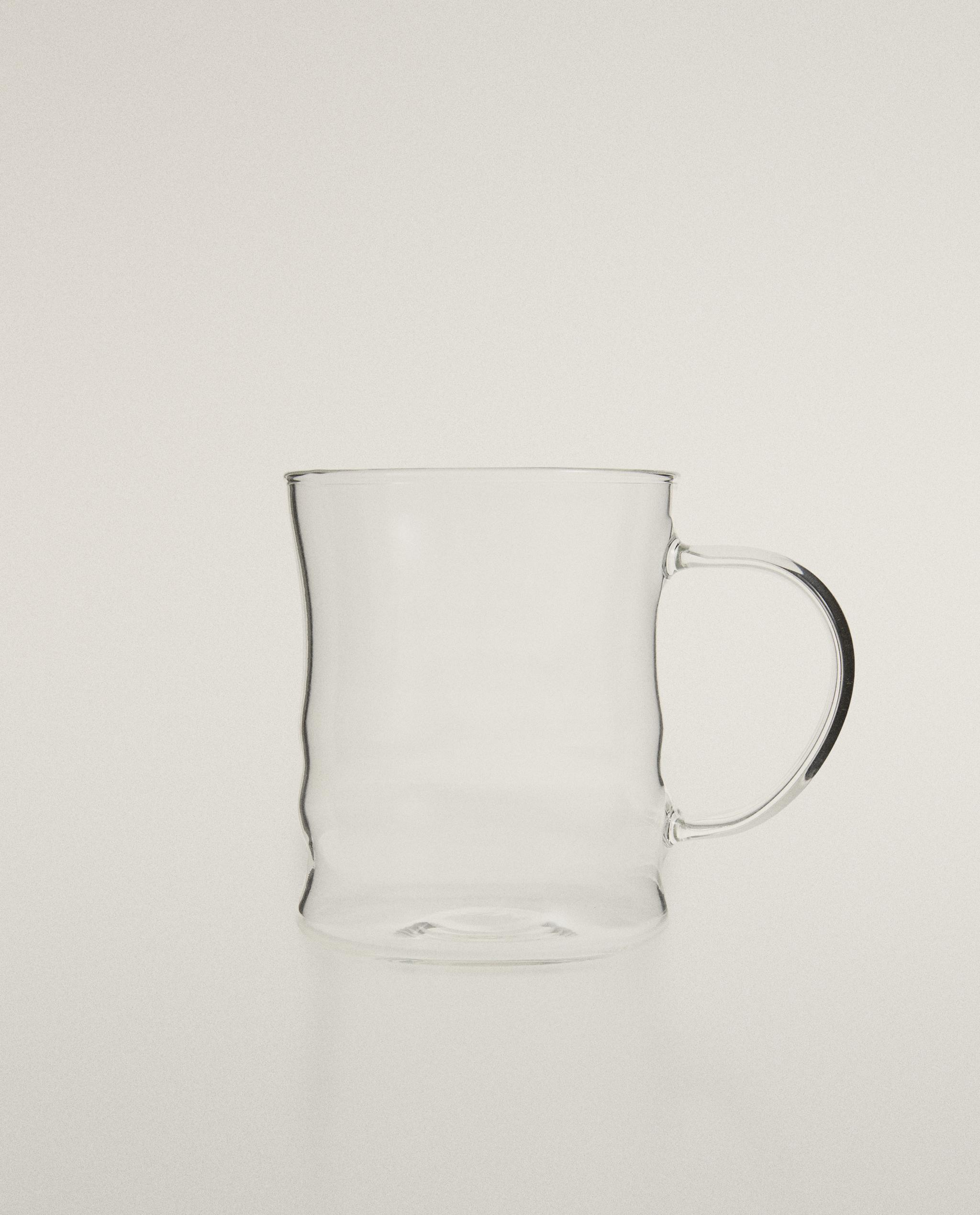 BOROSILICATE GLASS MUG WITH RAISED DESIGN product thumbnail 8
