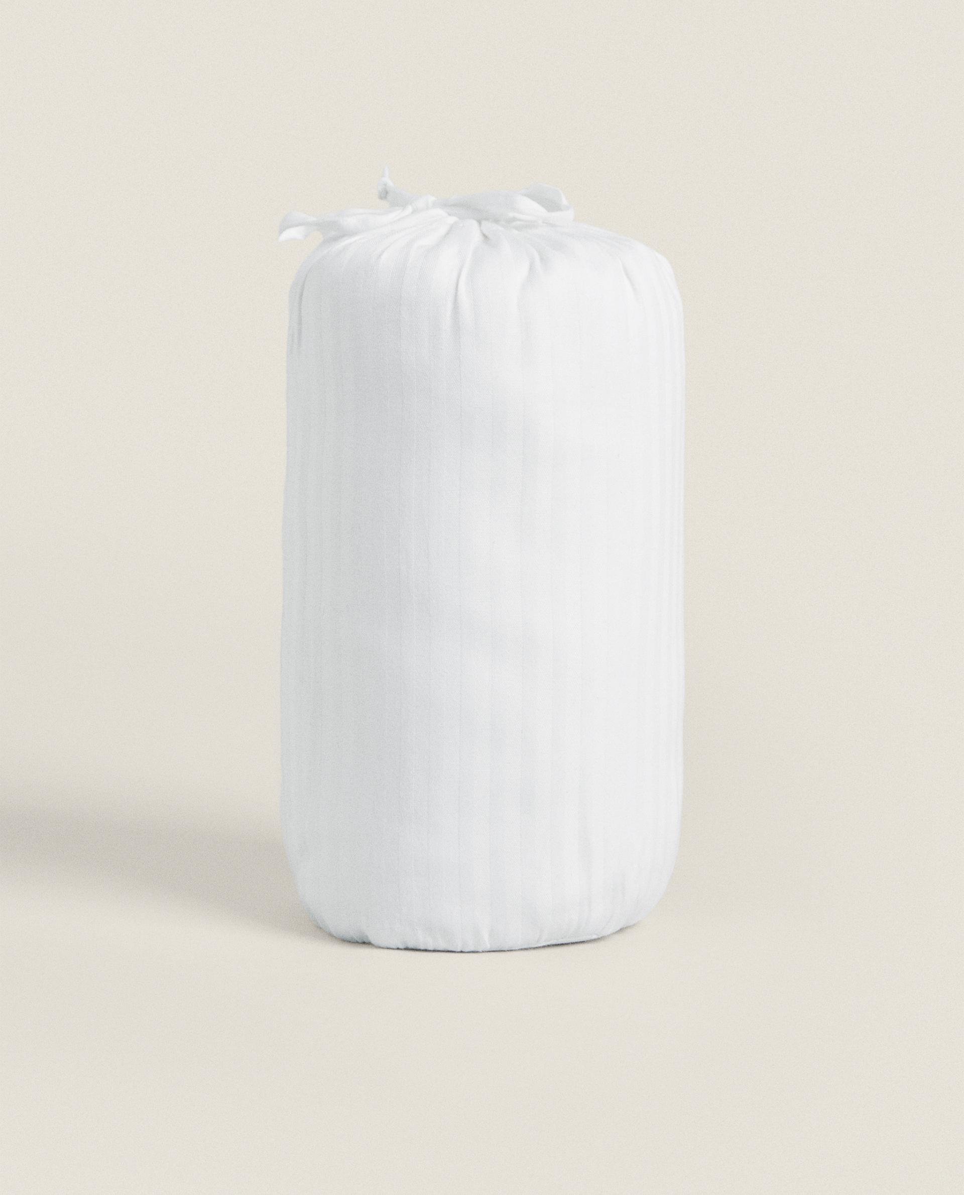 STRIPED COTTON MATTRESS PROTECTOR