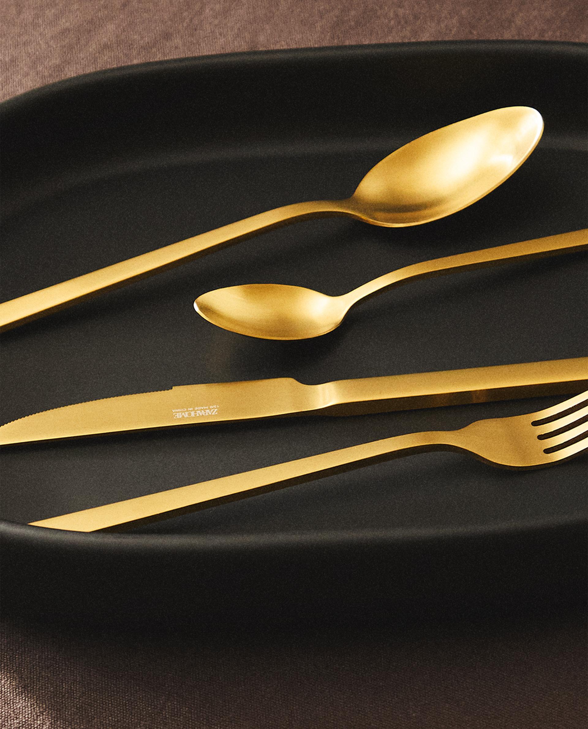 GOLD STEEL CUTLERY | Zara Home United Kingdom