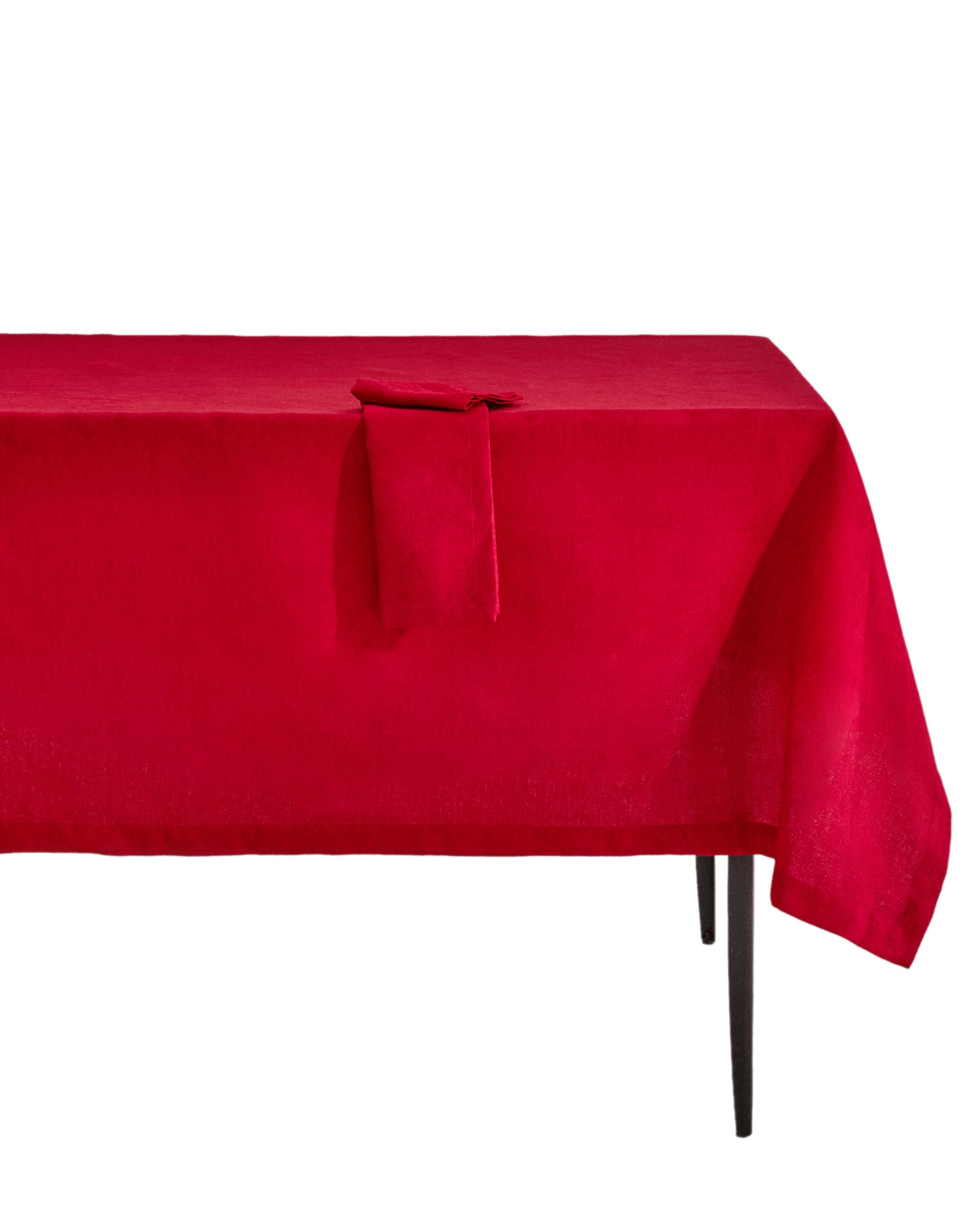 ザラホーム テーブルクロス　赤　170x250 ザラホーム テーブルクロス 赤 170x250 ザラホーム テーブルクロス 赤