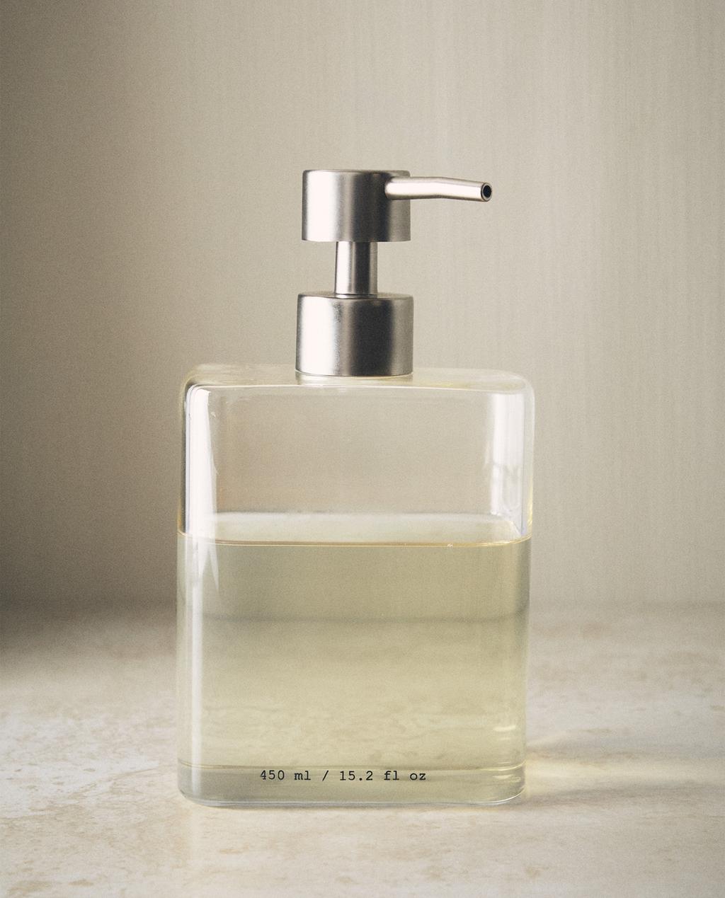 BOROSILICATE SOAP DISPENSER WITH LETTERS