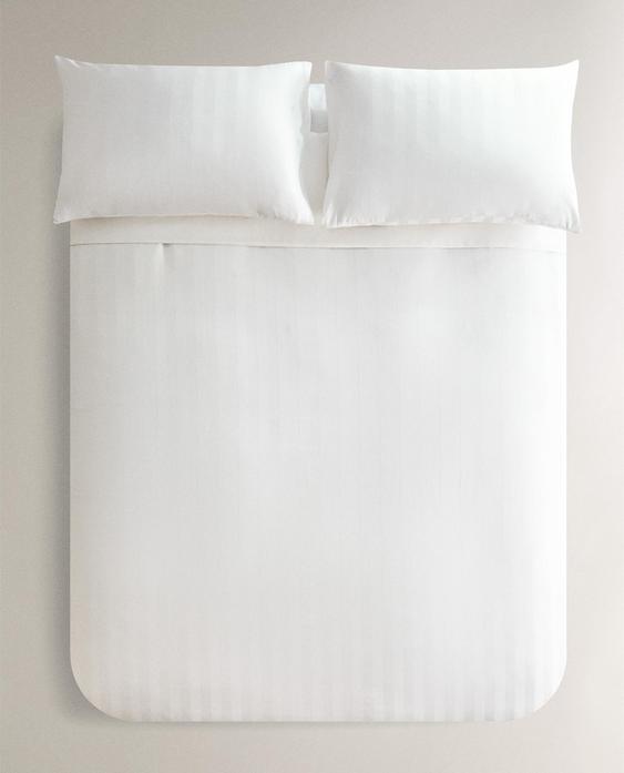 STRIPED SATEEN DUVET COVER (500 THREAD COUNT)