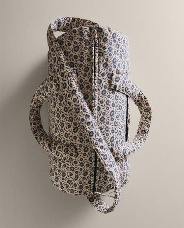 FLORAL COTTON DIAPER BAG FLORAL COTTON DIAPER BAG