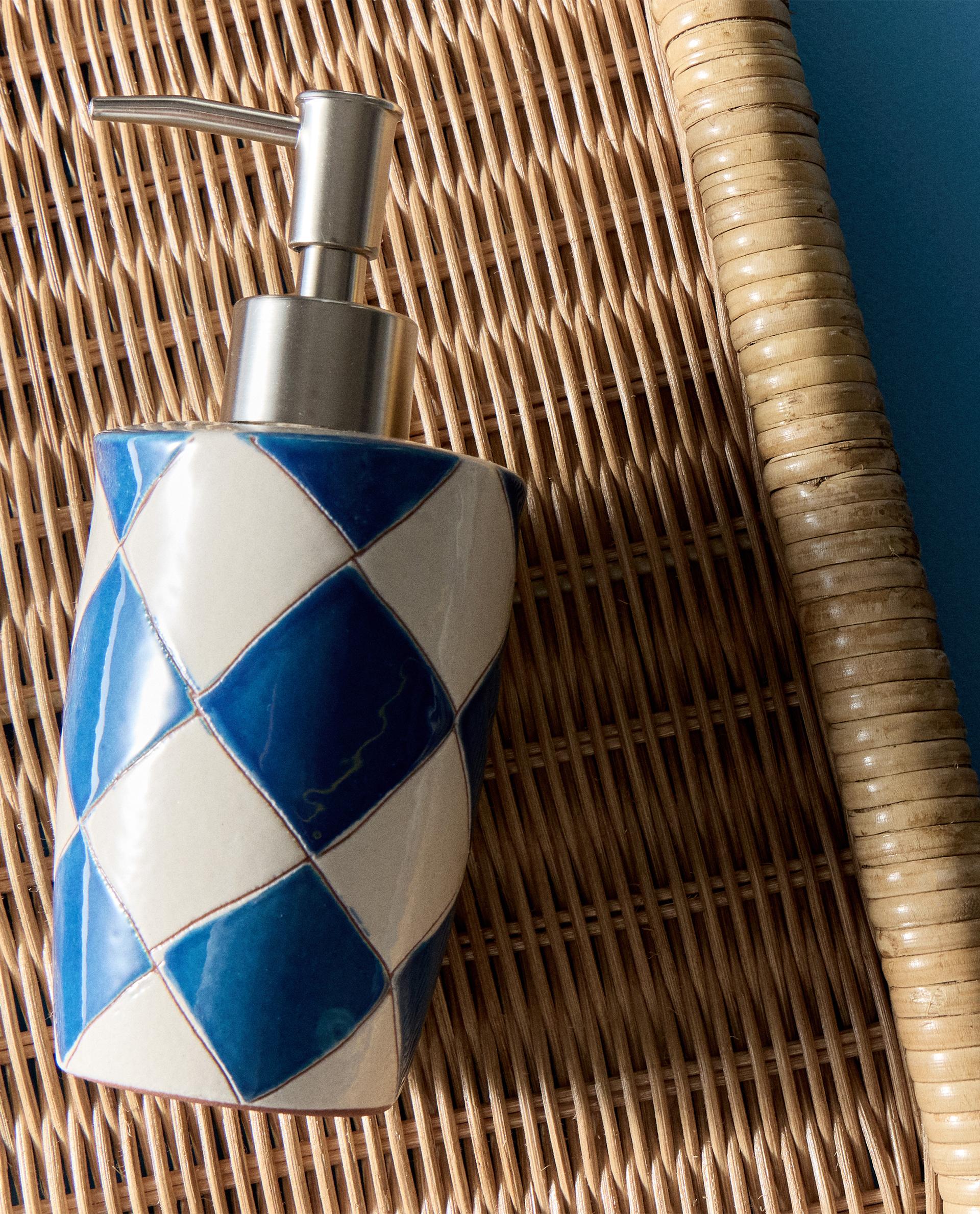 BLUE DIAMOND CERAMIC SOAP DISPENSER product thumbnail 10