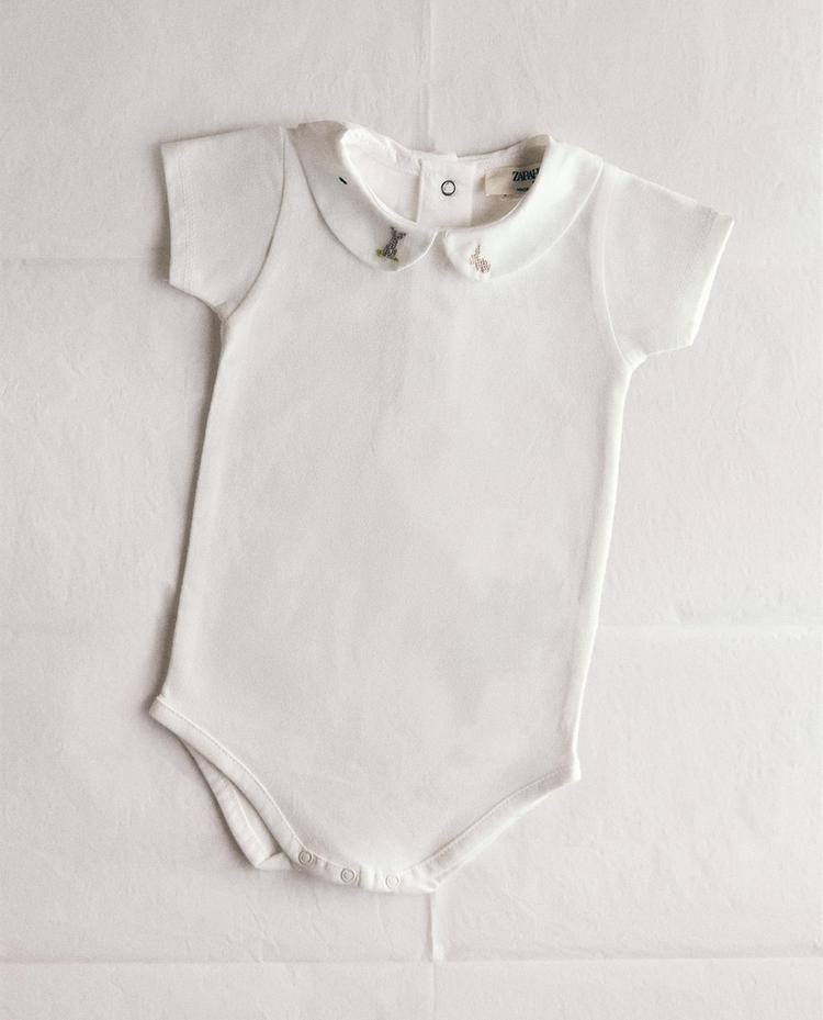BODY INFANTIL CONEJOS Y FLORES