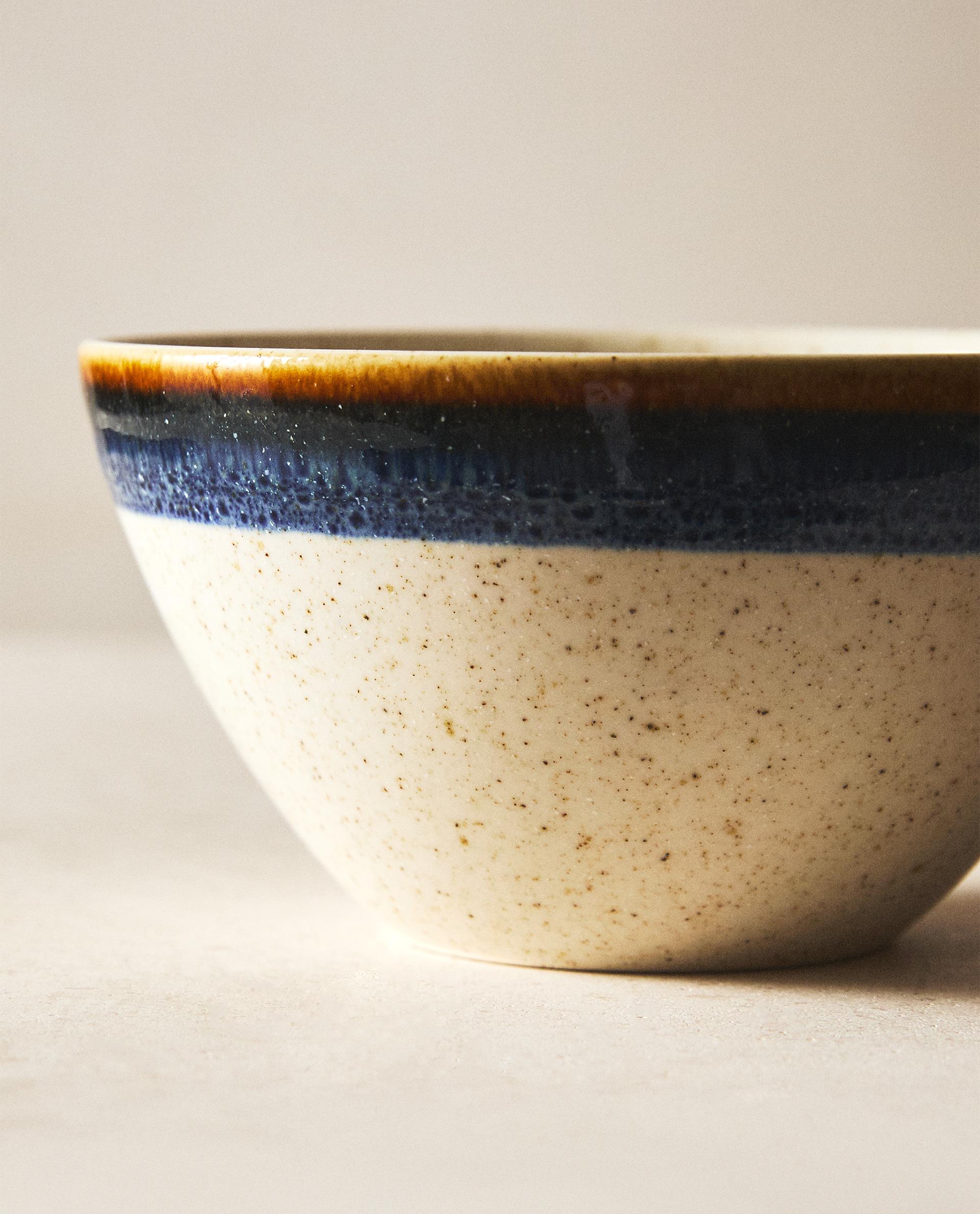 EARTHENWARE BOWL WITH CONTRAST RIM | Zara Home Canada