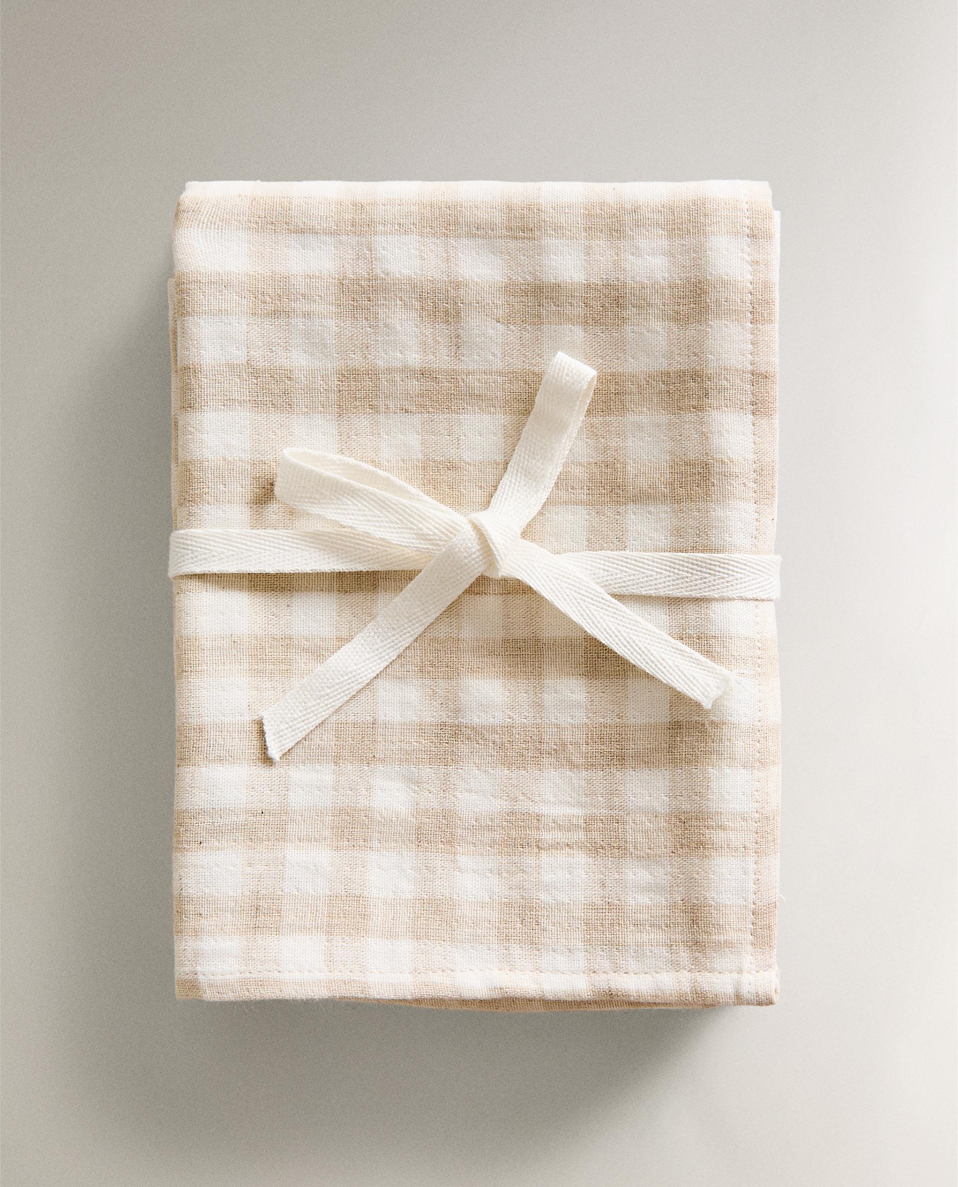 CHILDREN'S CHECK MUSLIN CLOTH SET (PACK OF 2) Zara Home España