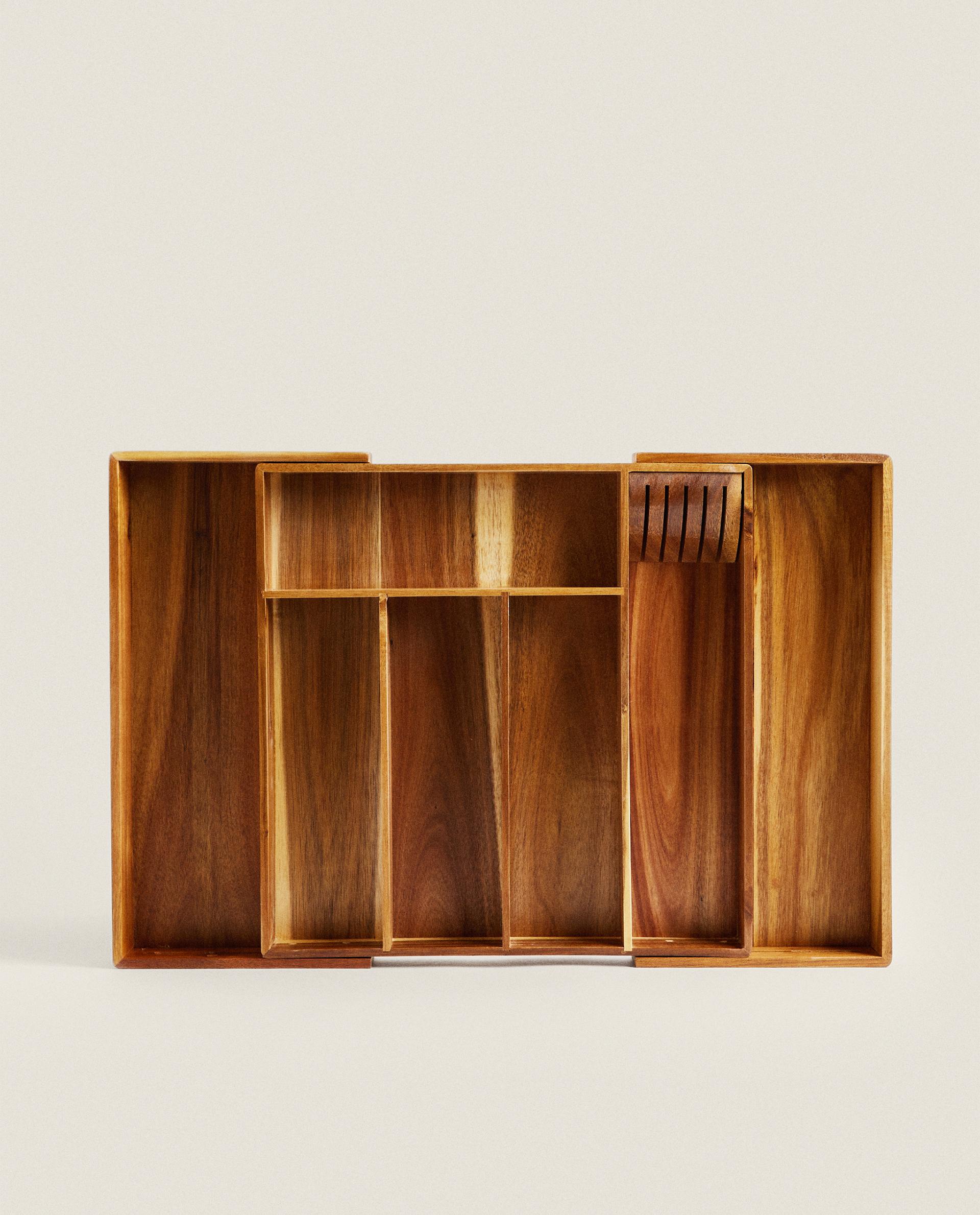 EXTENDIBLE WOODEN CUTLERY TRAY product thumbnail 4