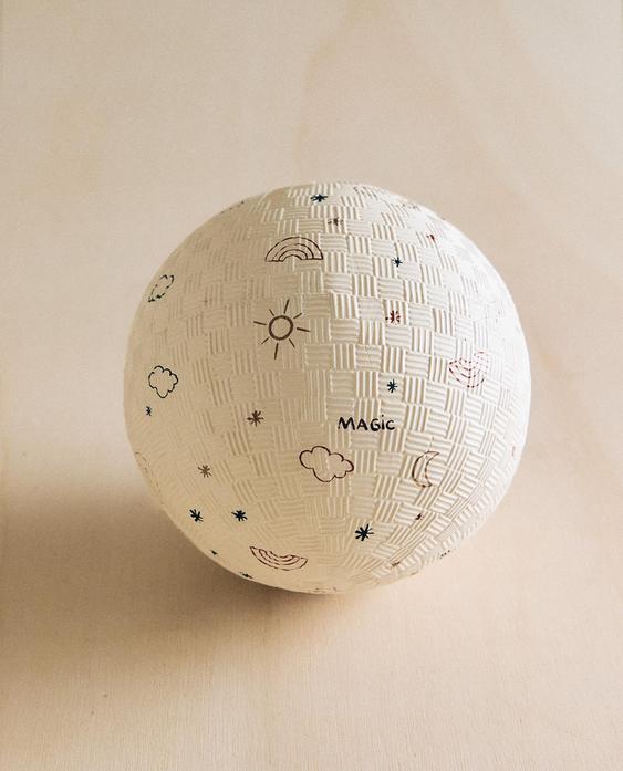 KIDS' TOY BALL WITH RAISED DESIGN
