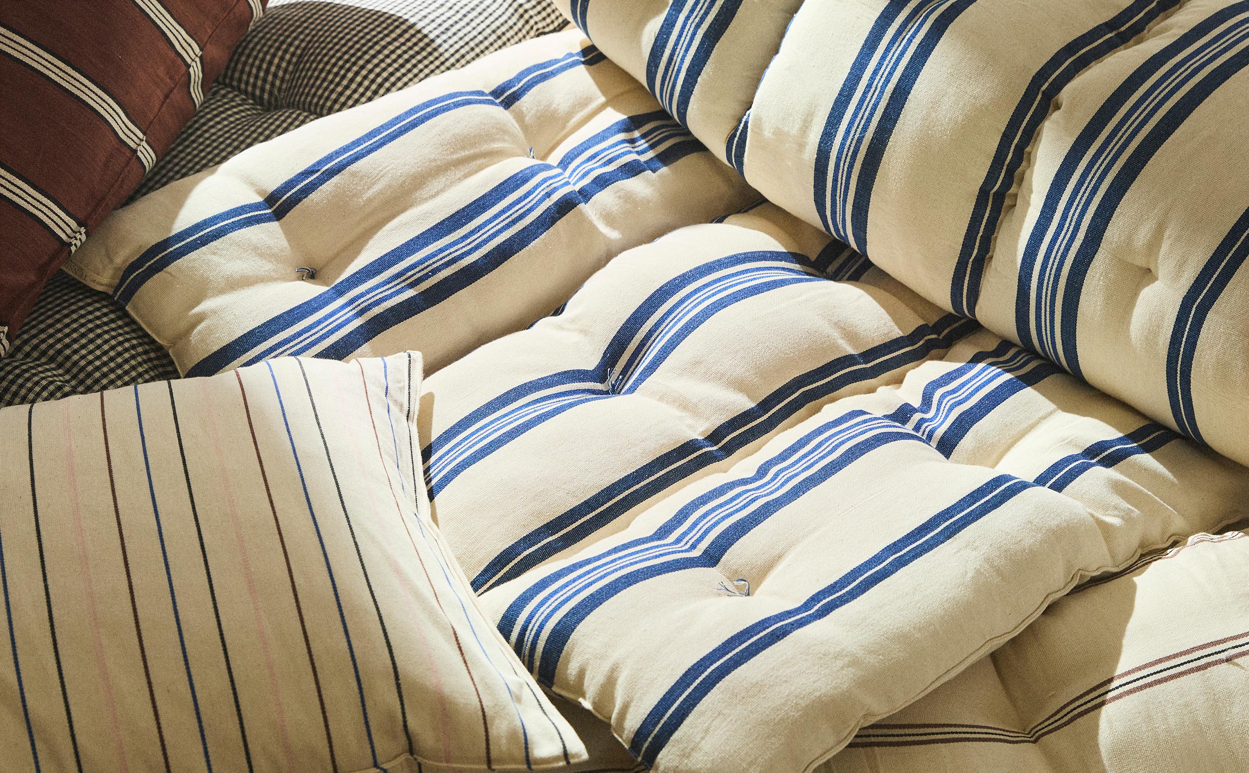 STRIPED COTTON MATTRESS TOPPER X TENSIRA