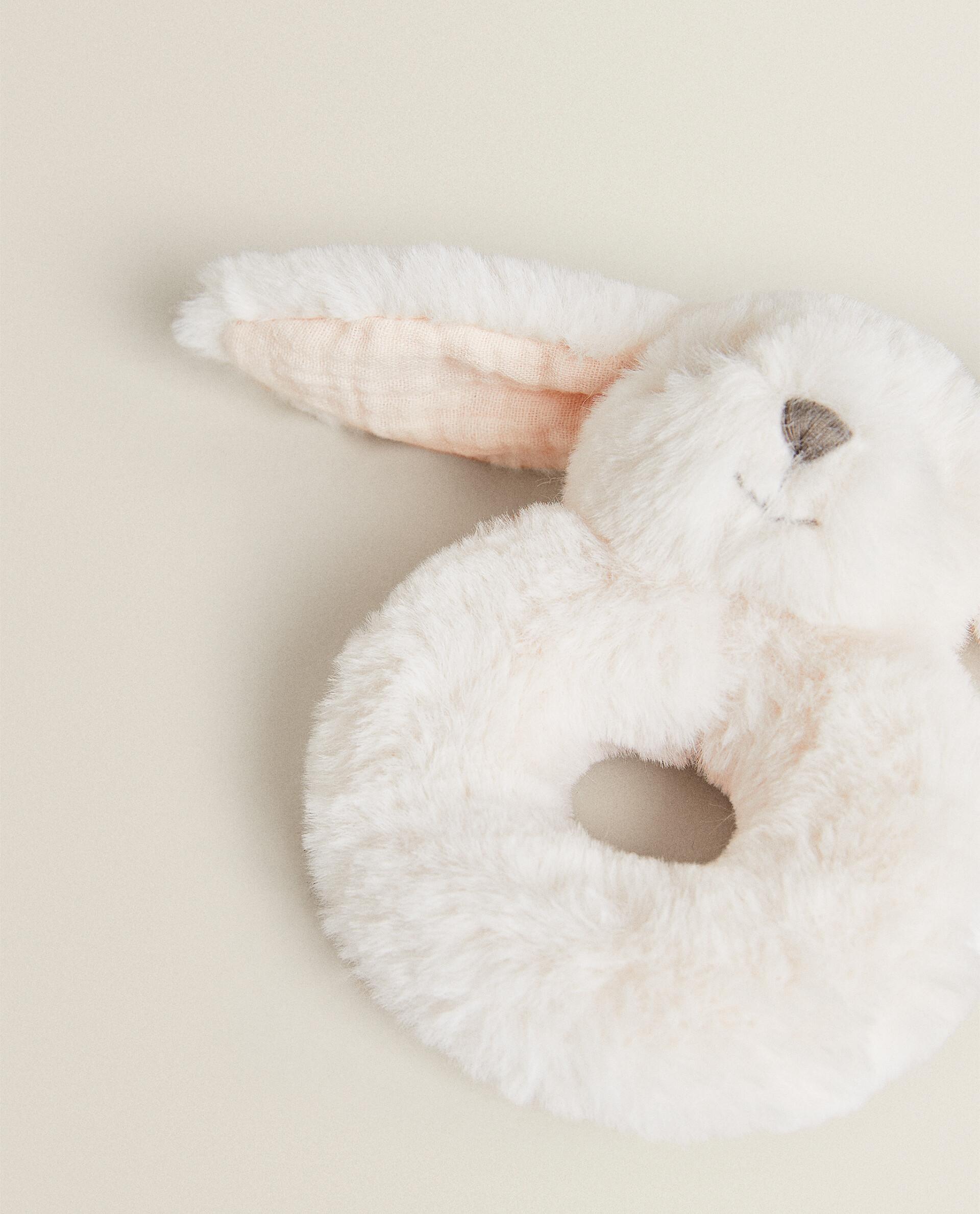 CHILDREN’S BUNNY PLUSH TOY RATTLE