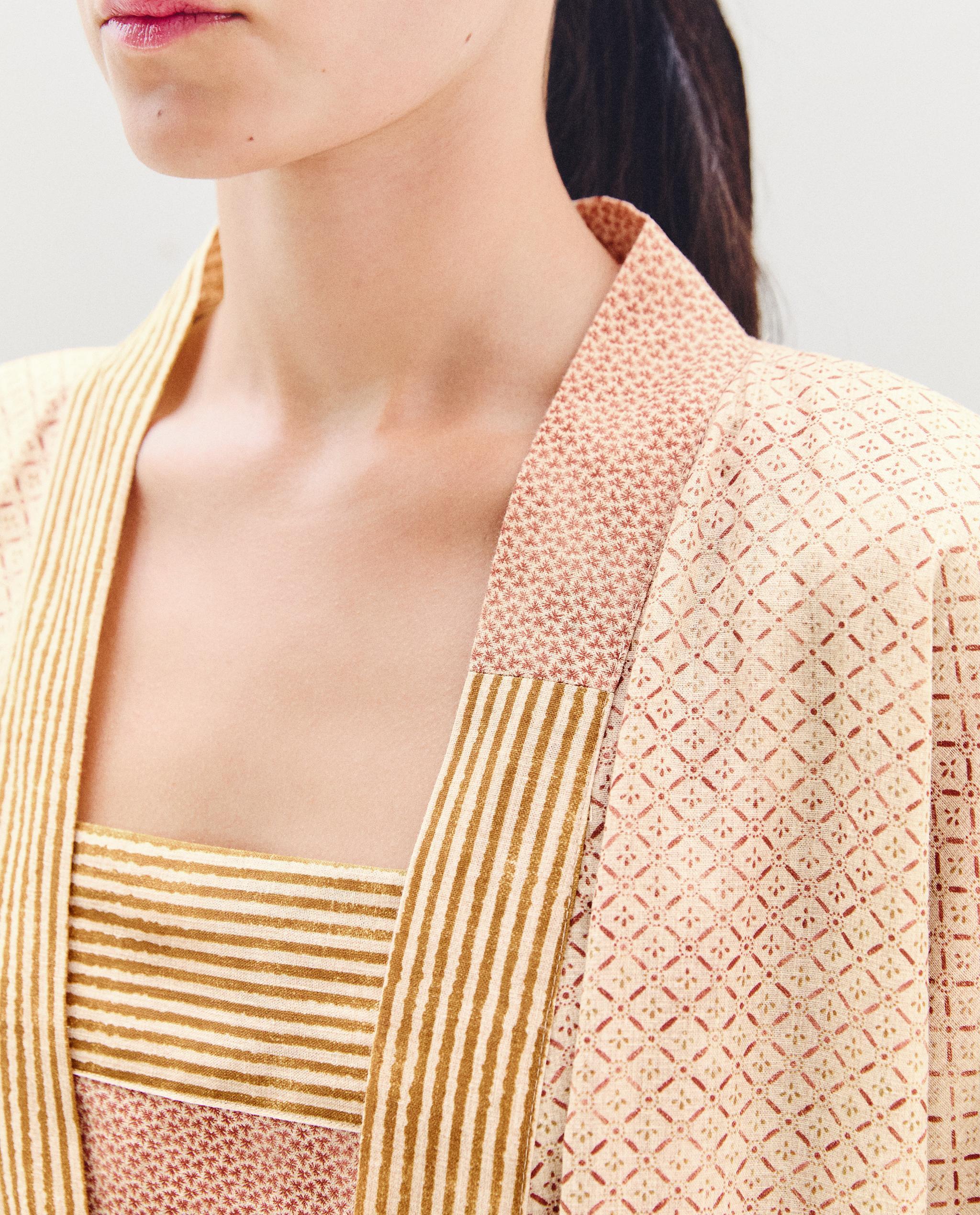 DRESSING GOWN WITH CONTRAST PRINTS | KATHARINE POLE product thumbnail 12
