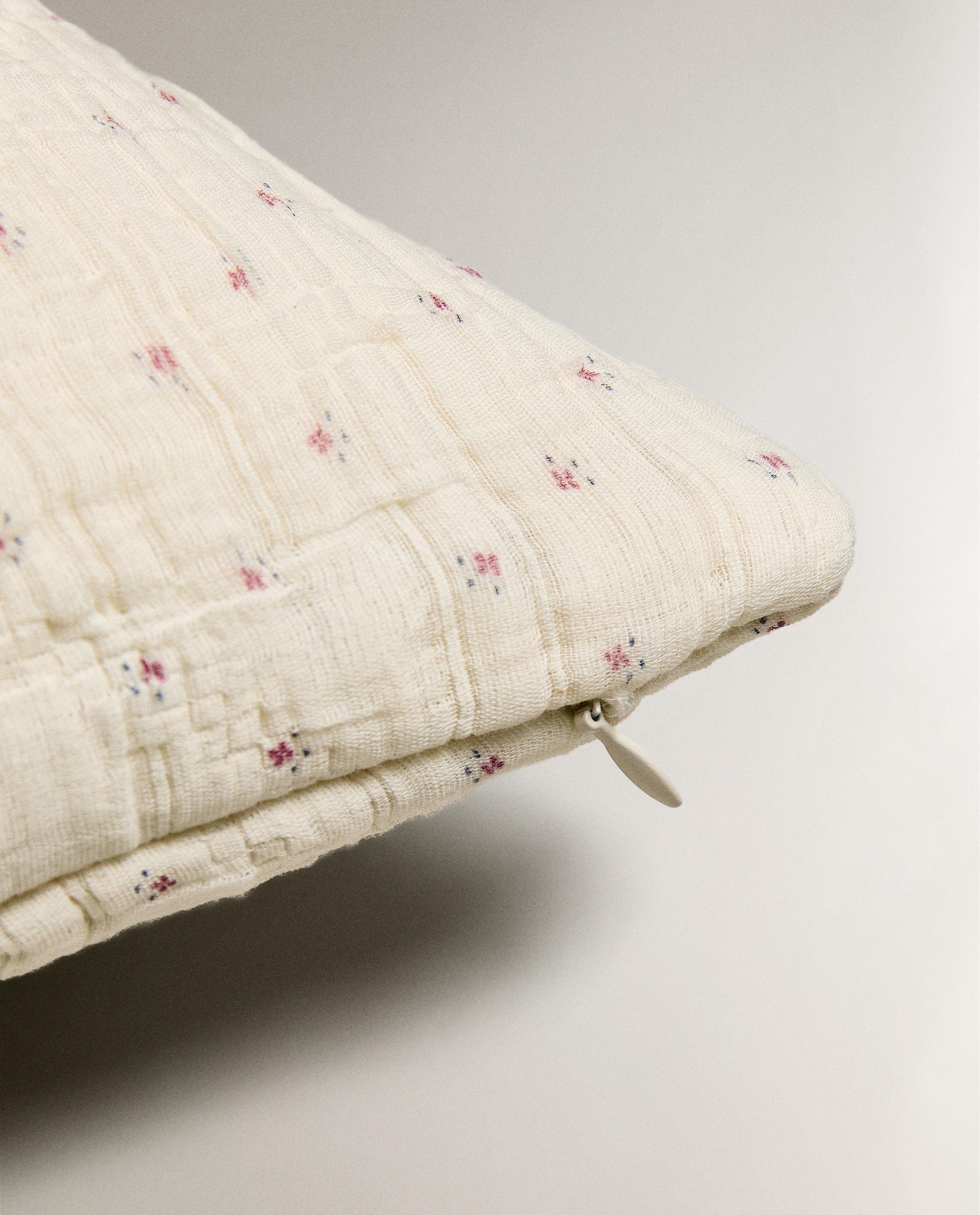 KIDS' FLORAL MUSLIN CUSHION COVER product thumbnail 10