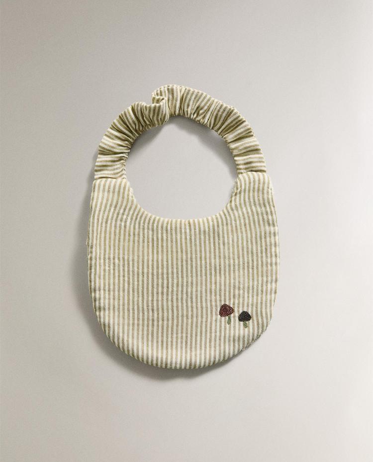 STRIPED MUSLIN BABY BIB STRIPED MUSLIN BABY BIB