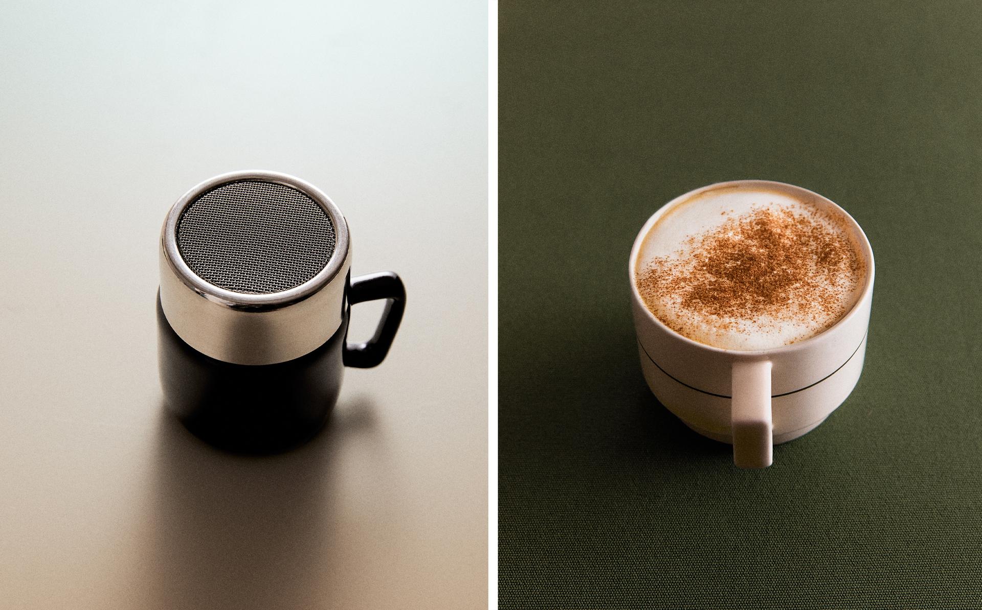 STONEWARE COFFEE SPICE SHAKER STONEWARE COFFEE SPICE SHAKER