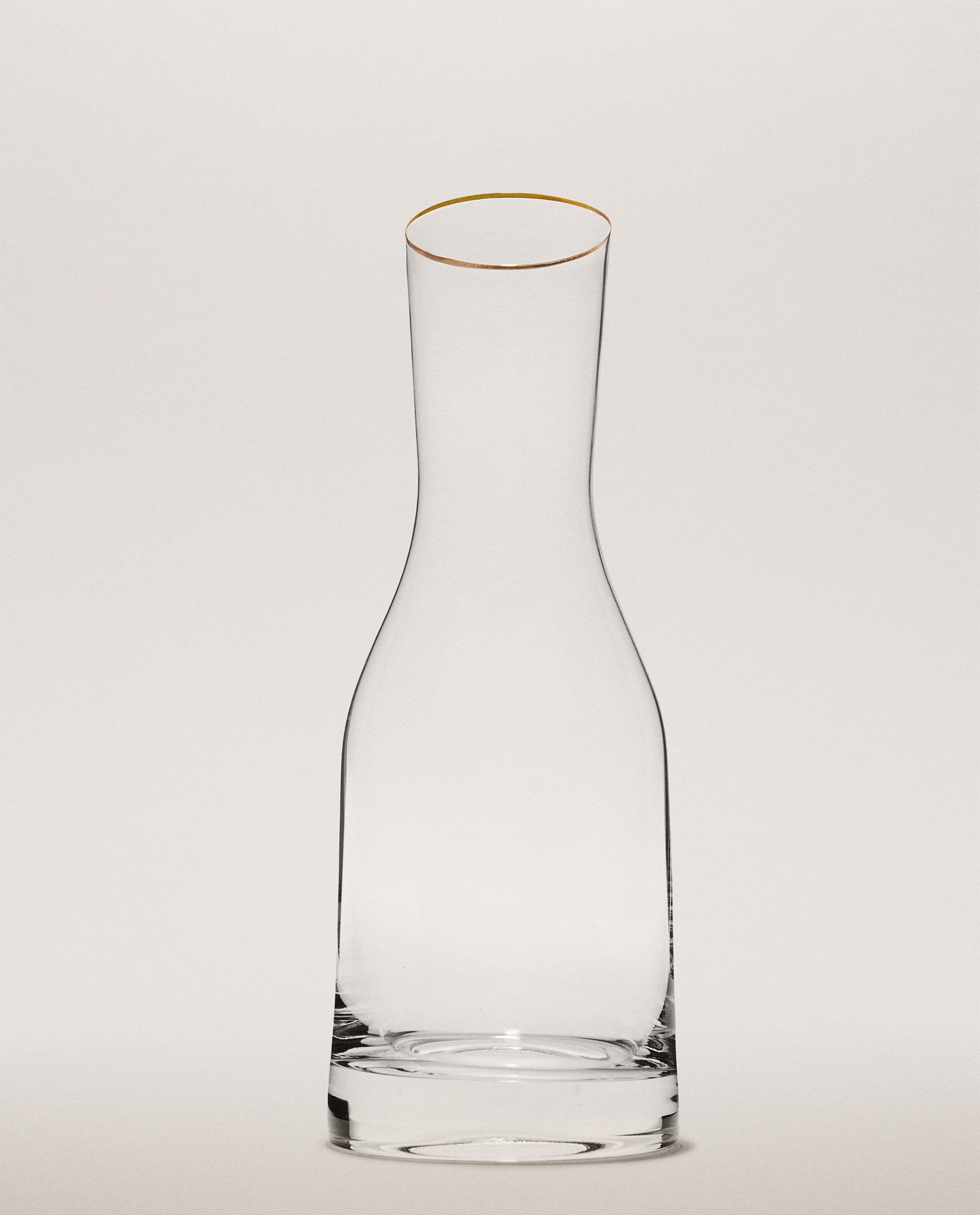 BOUTEILLE BORD DORÉ BOHEMIA CRYSTAL BOUTEILLE BORD DORÉ BOHEMIA CRYSTAL