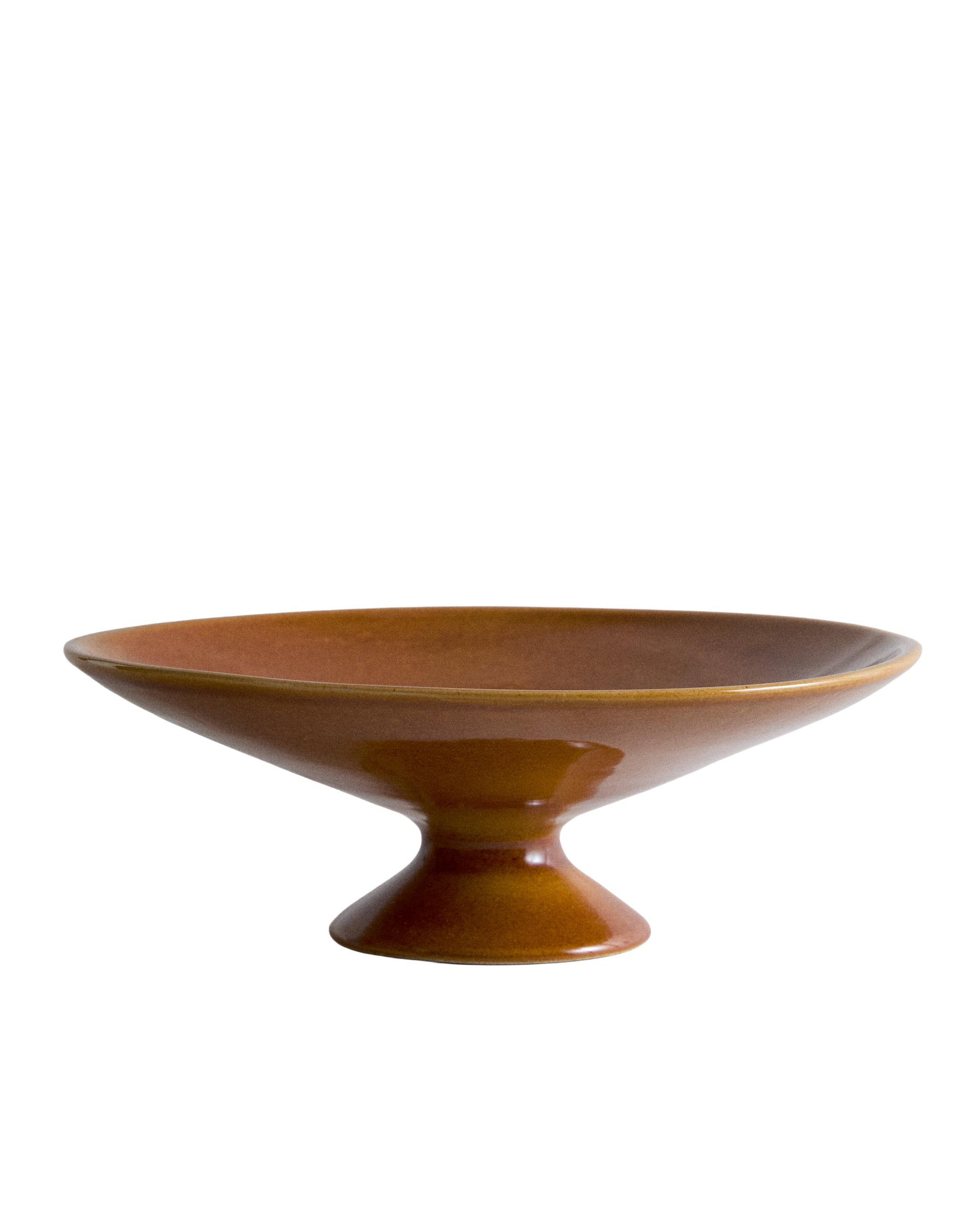 DECORATIVE BROWN CERAMIC BOWL product thumbnail 4