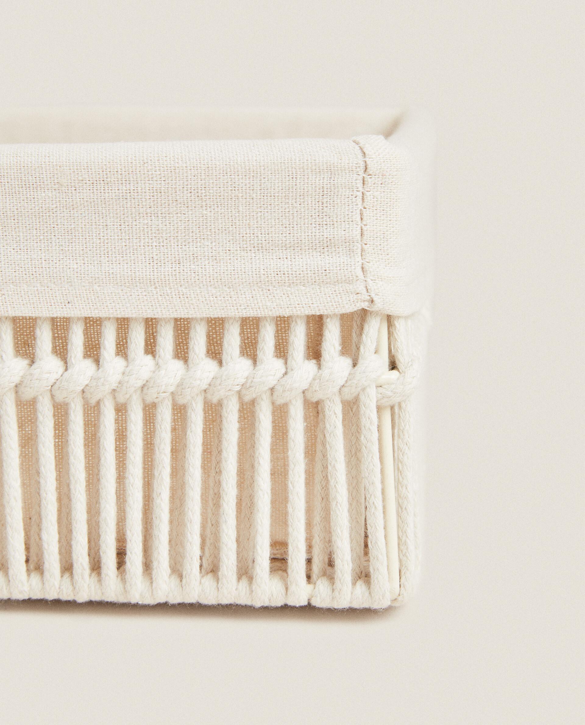 RECTANGULAR BASKET WITH COTTON LINING product thumbnail 6