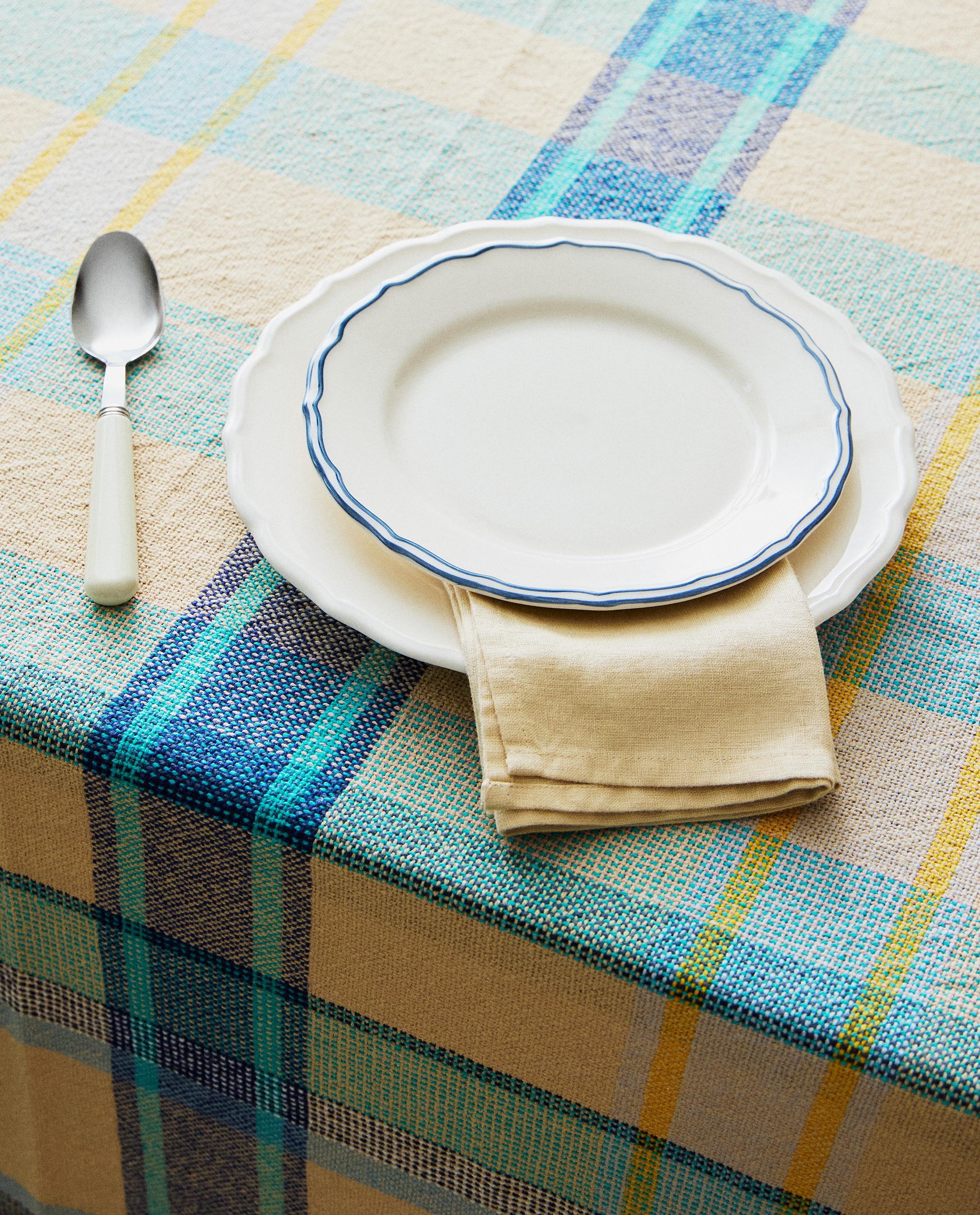 DYED THREAD CHECK TABLECLOTH product thumbnail 5