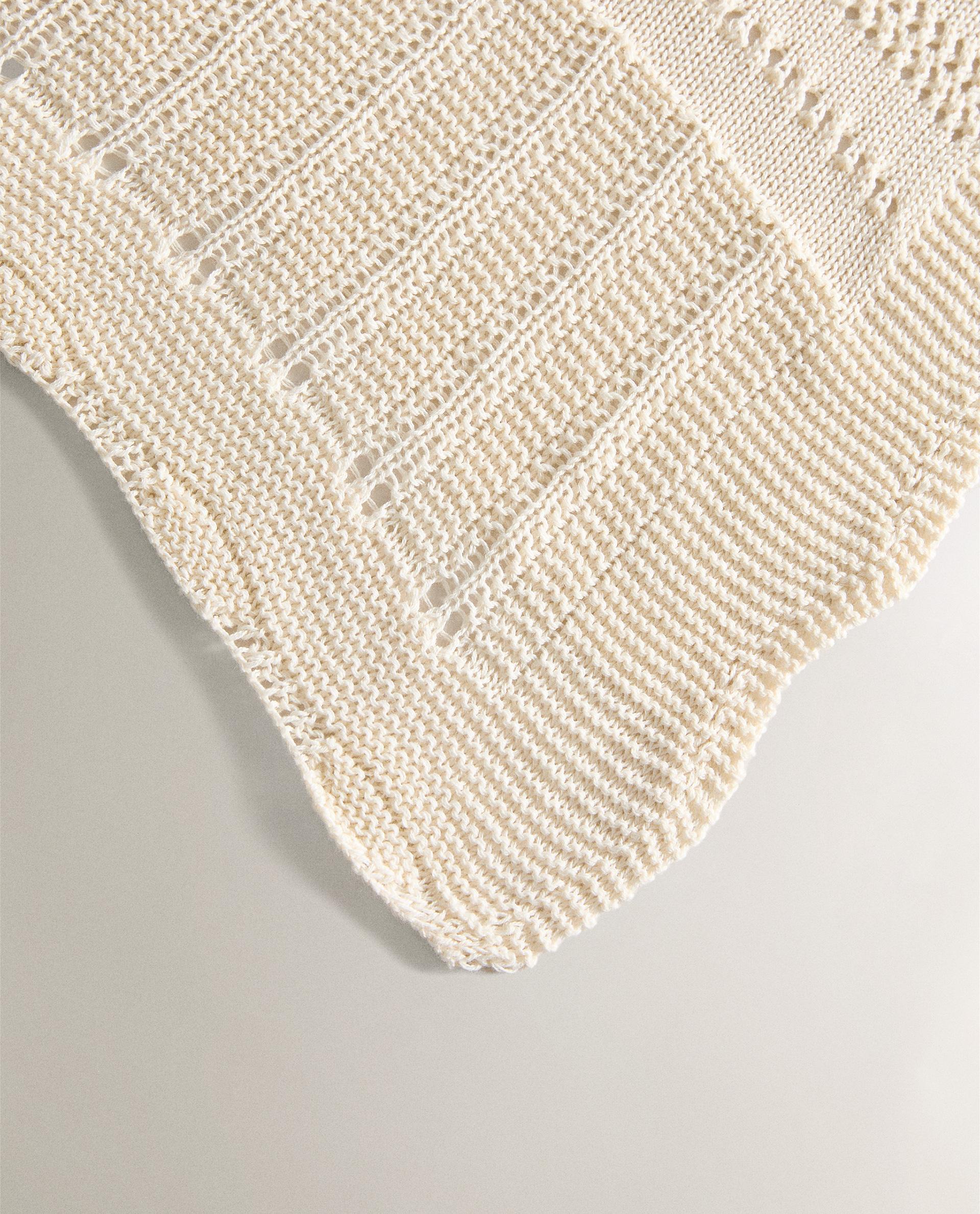 ベビー ドロンワーク コットン ブランケット | Zara Home 日本/Japan