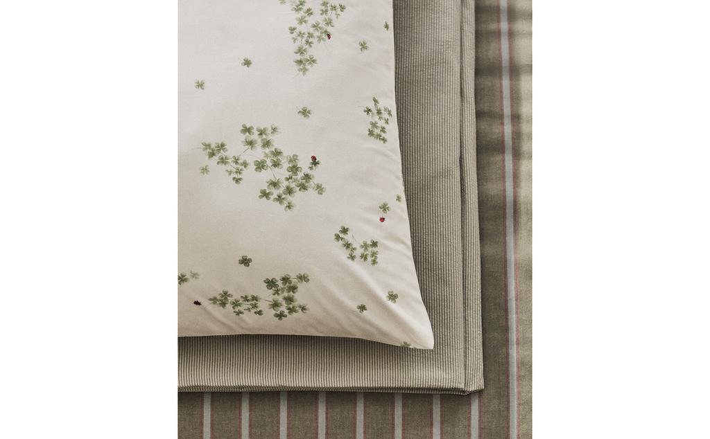 CLOVER AND LADYBIRD PERCALE PILLOWCASE