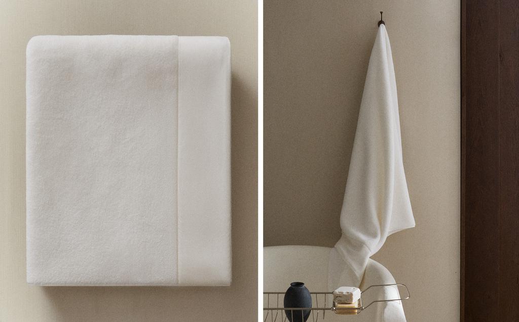 SERVIETTE DE BAIN BANDE TISSÉE