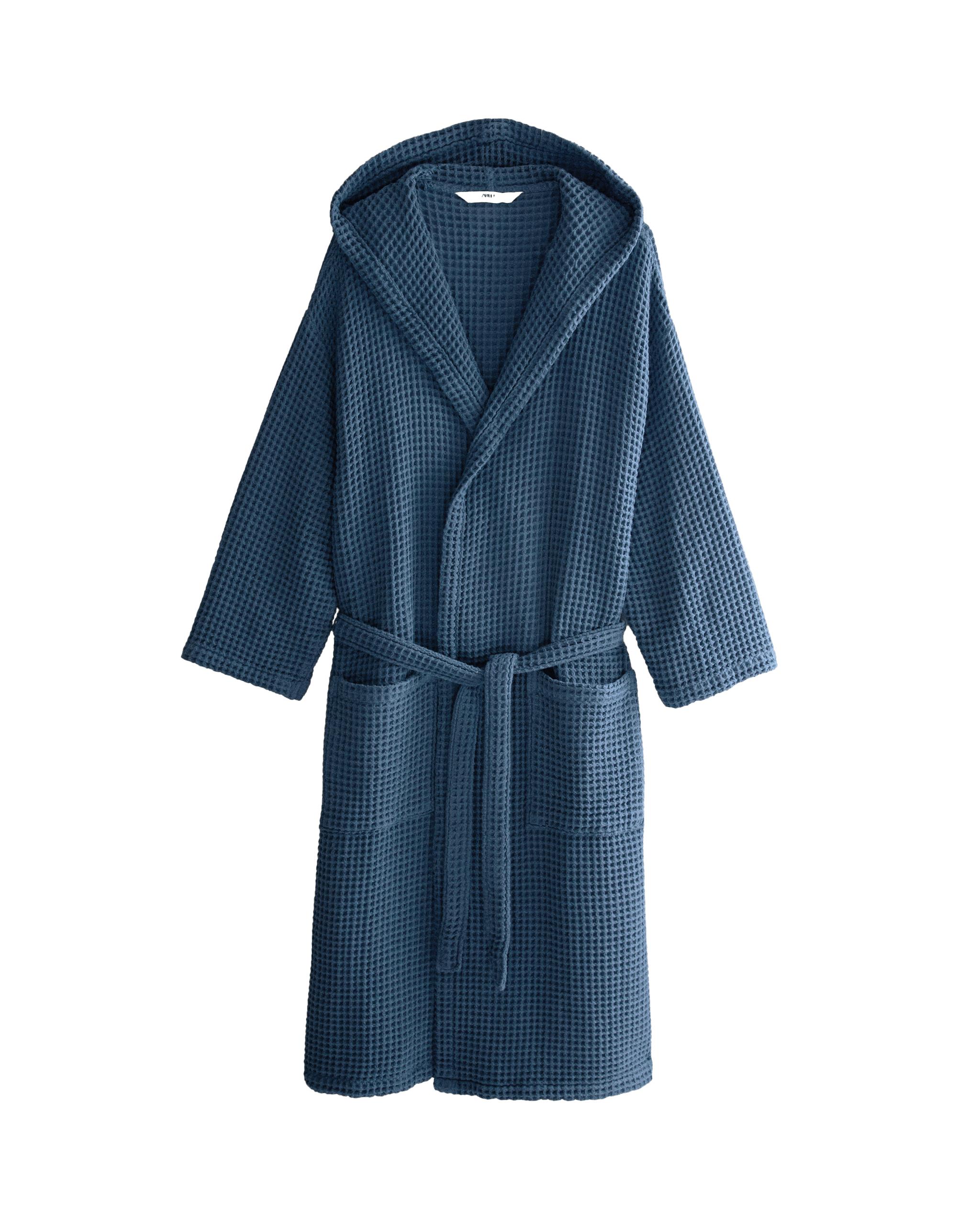 COTTON WAFFLE-TEXTURE BATHROBE product thumbnail 8