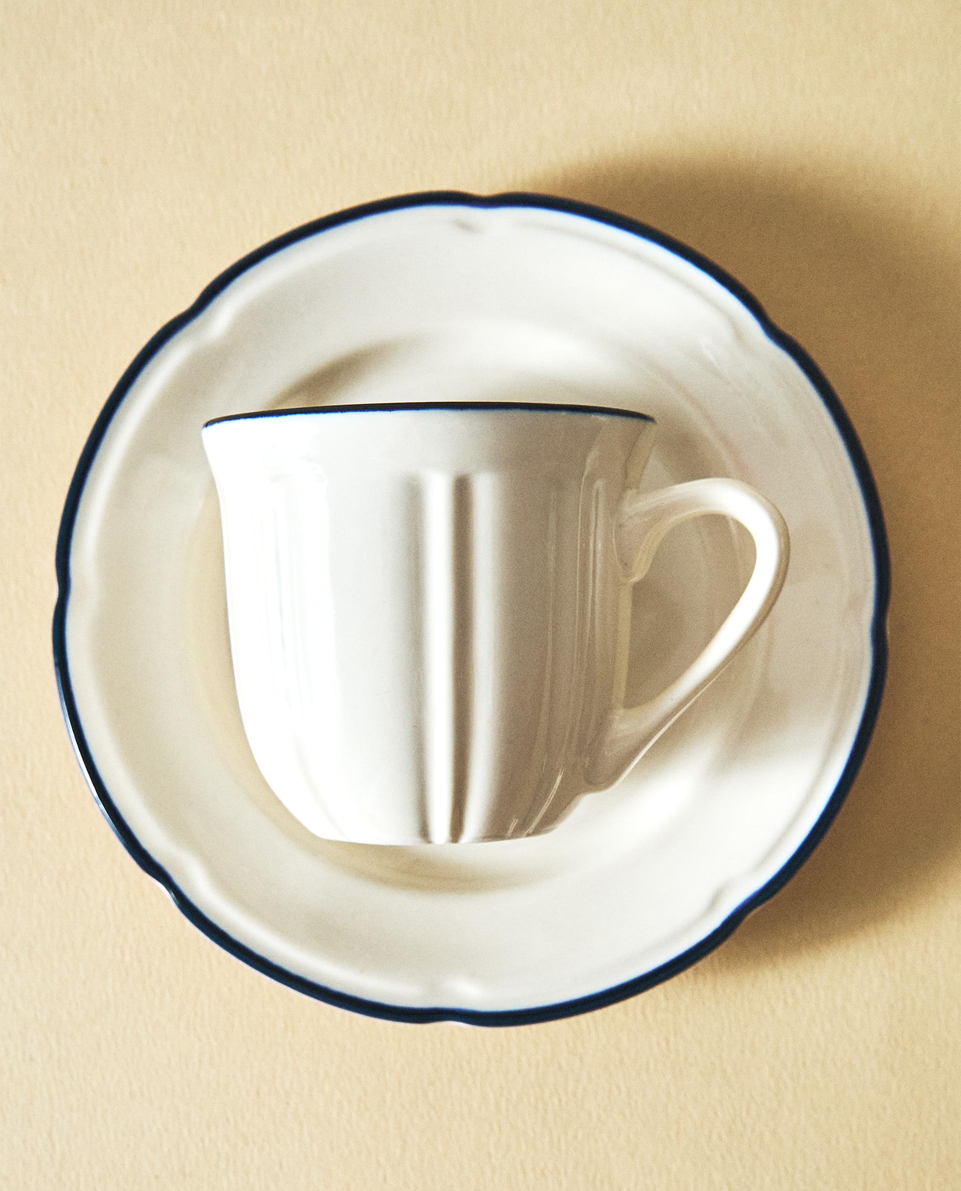 コーヒーカップ & ソーサー コントラストエッジ | Zara Home
