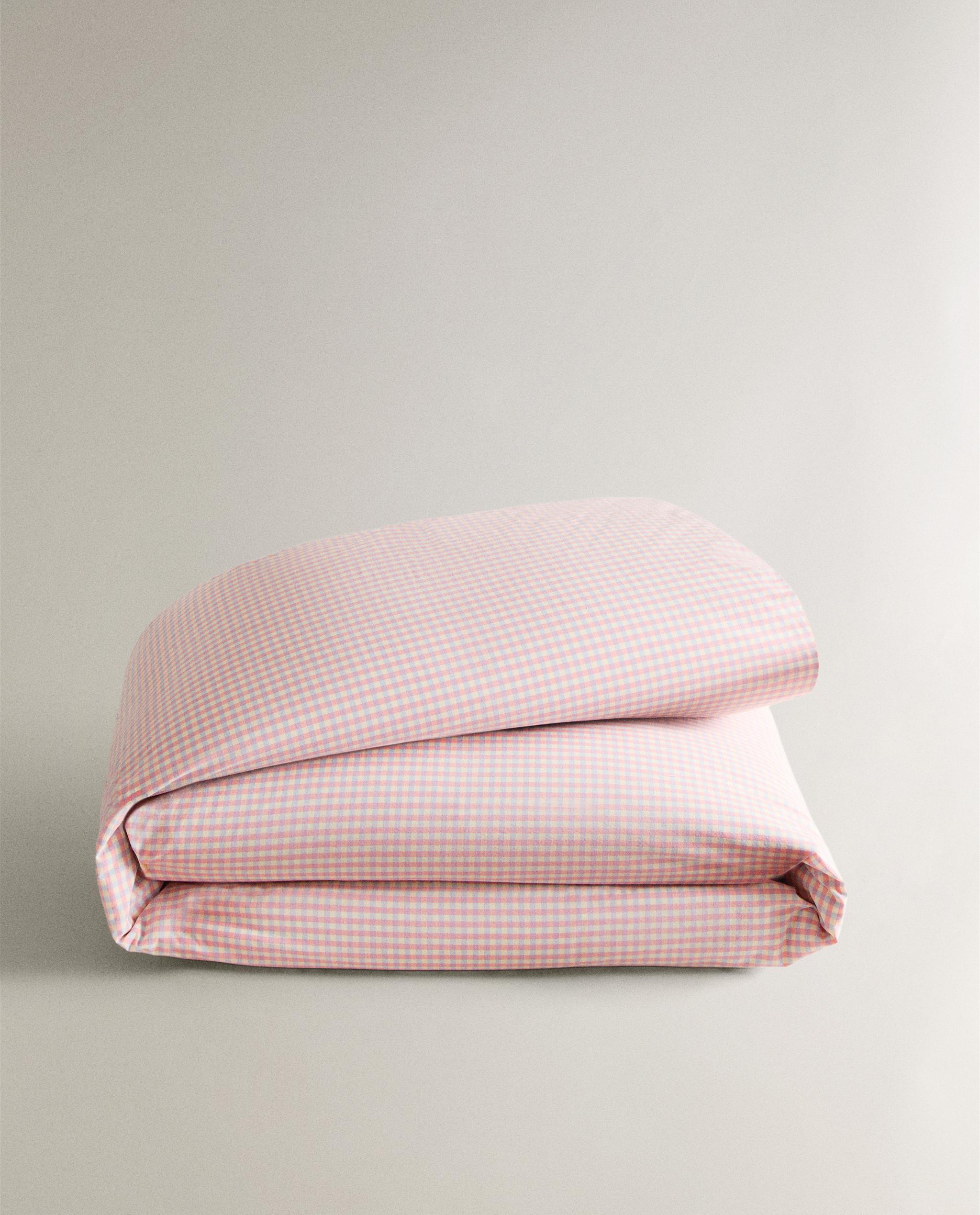 KIDS' GINGHAM COTTON DUVET COVER product thumbnail 5