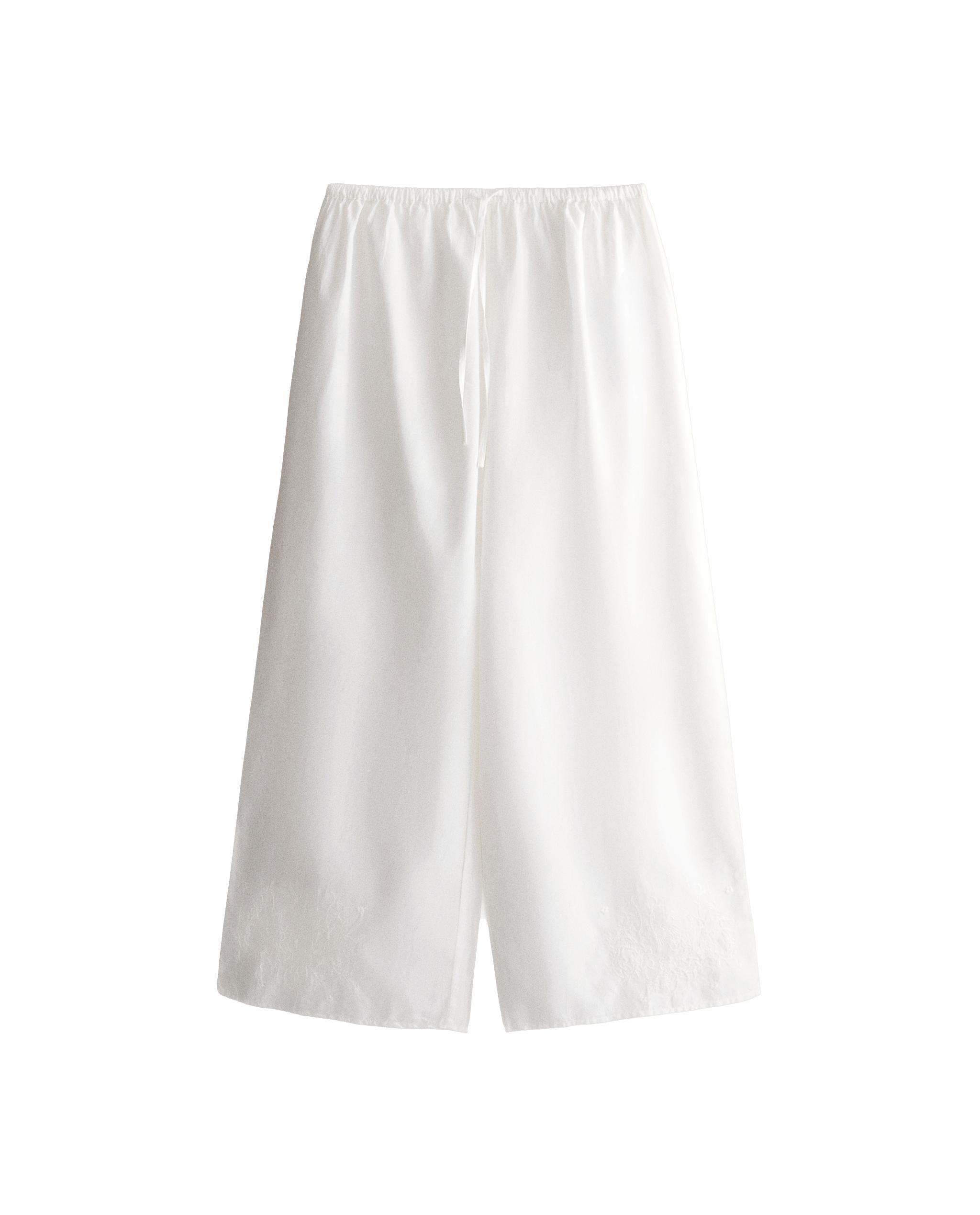 EMBROIDERED COTTON TROUSERS product thumbnail 5