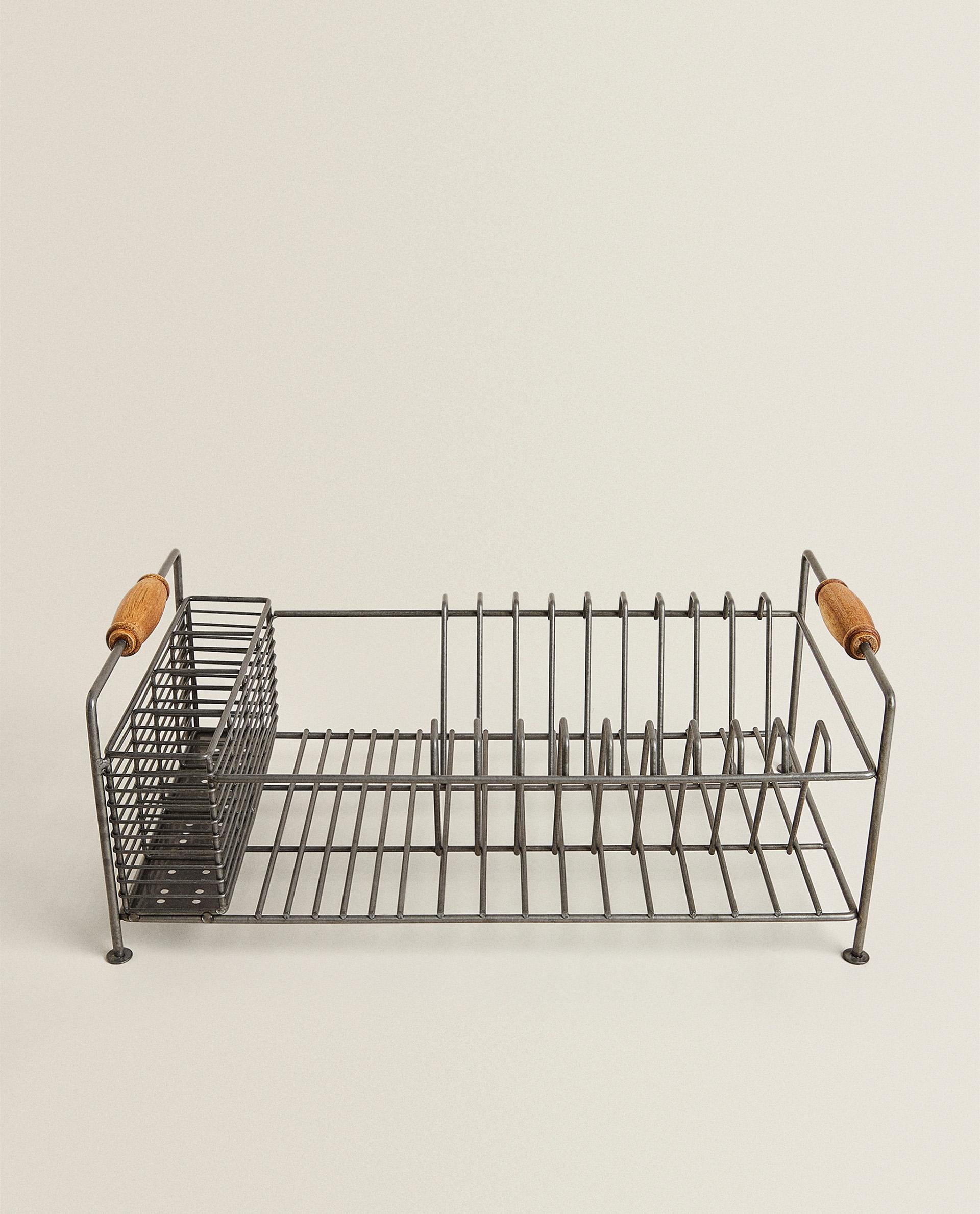 IRON AND ACACIA WOOD DISH DRAINER product thumbnail 9