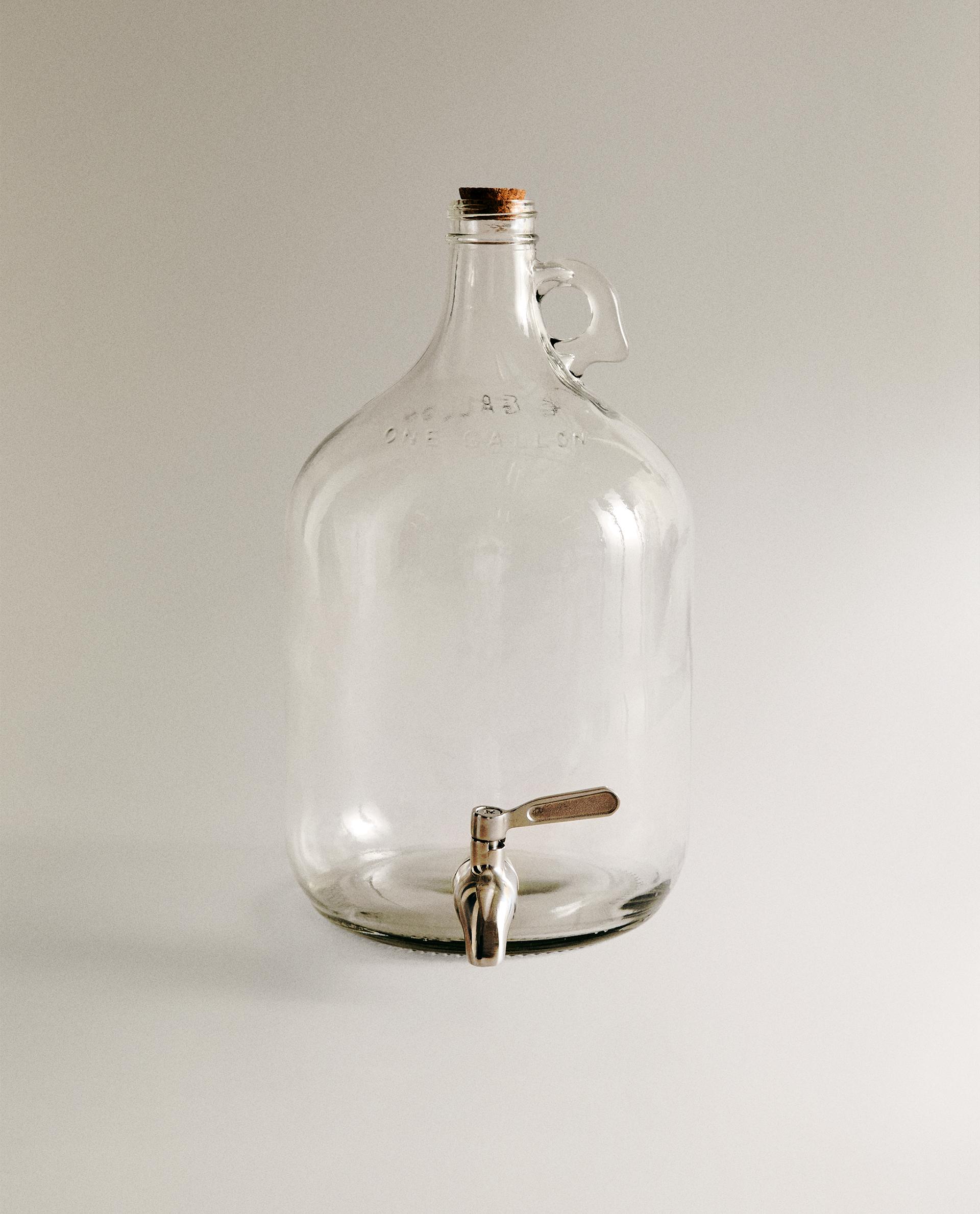 GLASS JAR BOTTLE WITH TAP