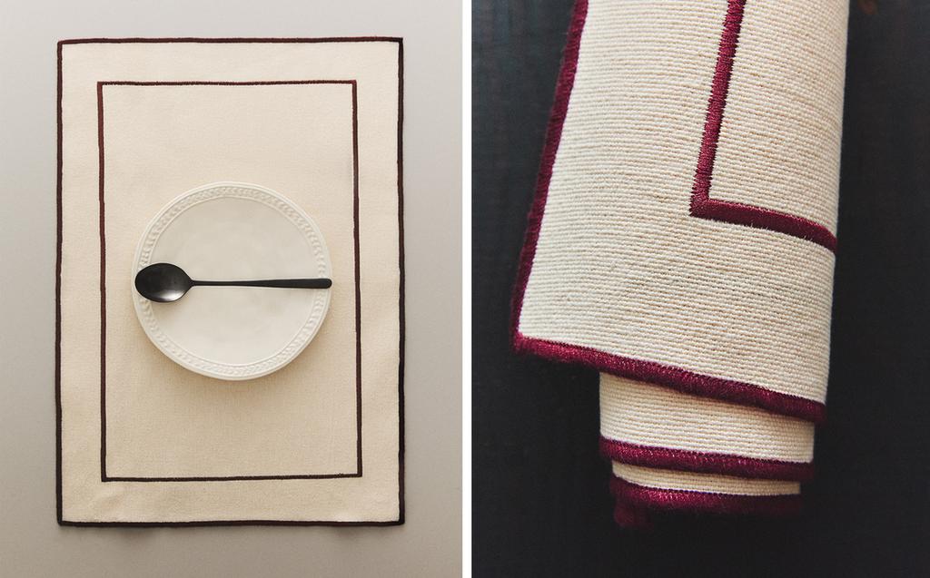 프레임 코튼 테이블 매트