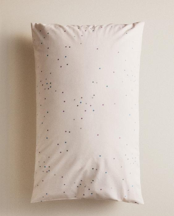 KIDS' STARS COTTON PILLOWCASE