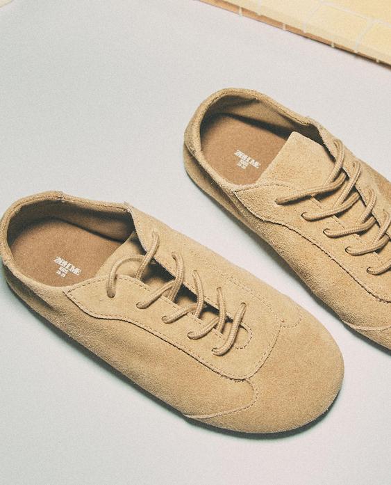 KIDS LEATHER TRAINERS