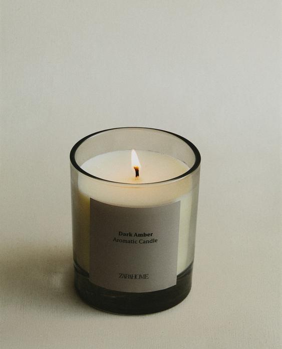 (200 G) DARK AMBER SCENTED CANDLE