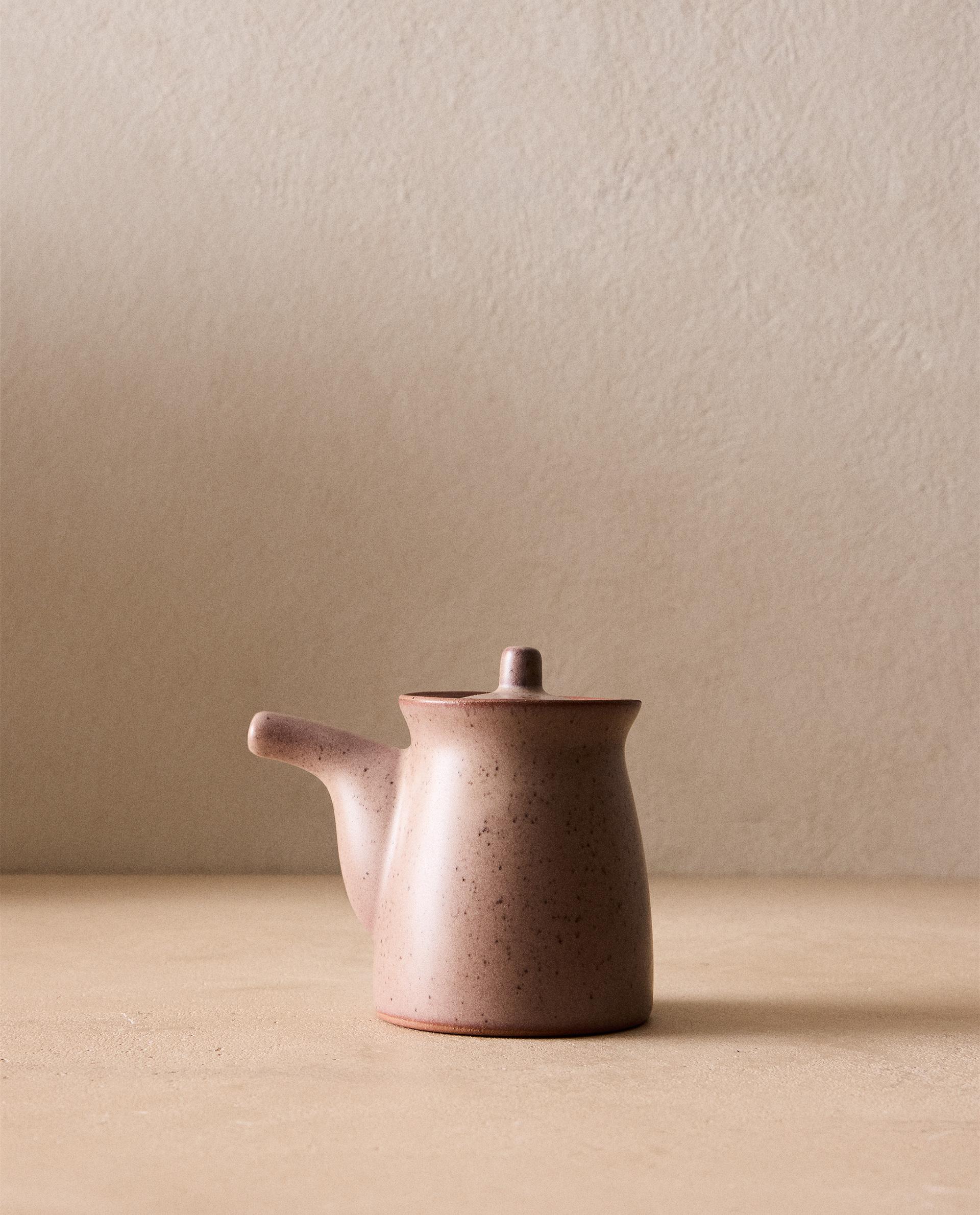 EARTHENWARE SOY SAUCE JUG