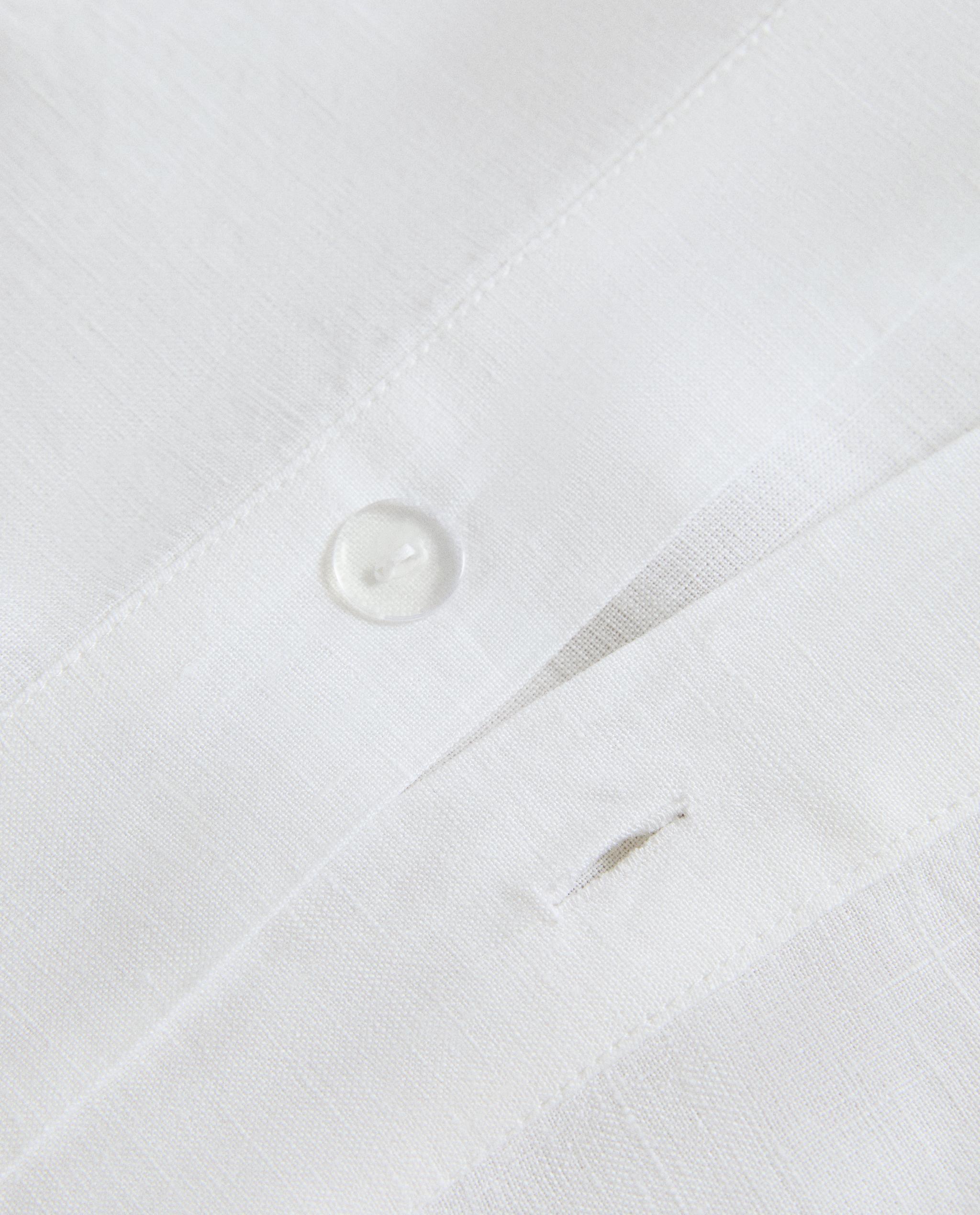 HEMSTITCHED LINEN DUVET COVER