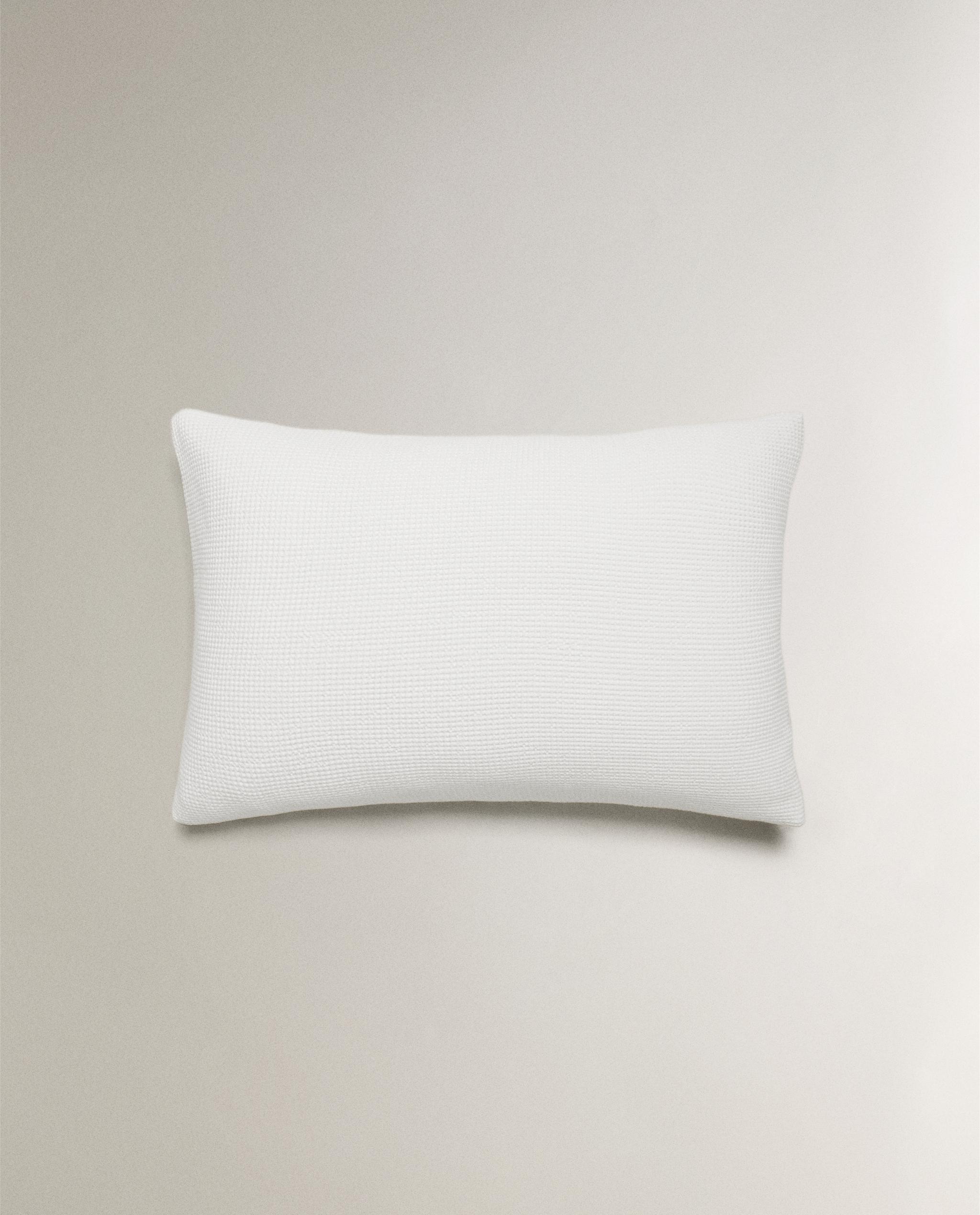 MINI WAFFLE-KNIT COTTON PILLOWCASE product thumbnail 5