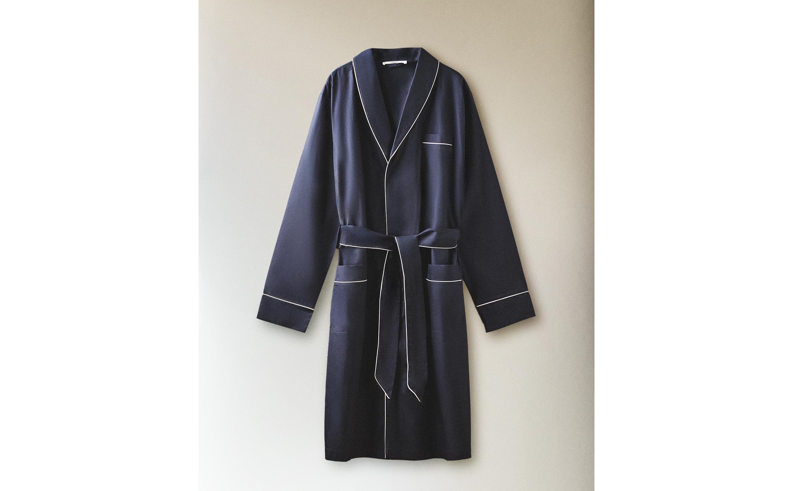 LONG SLEEVE POPLIN ROBE | Zara Home United States of America