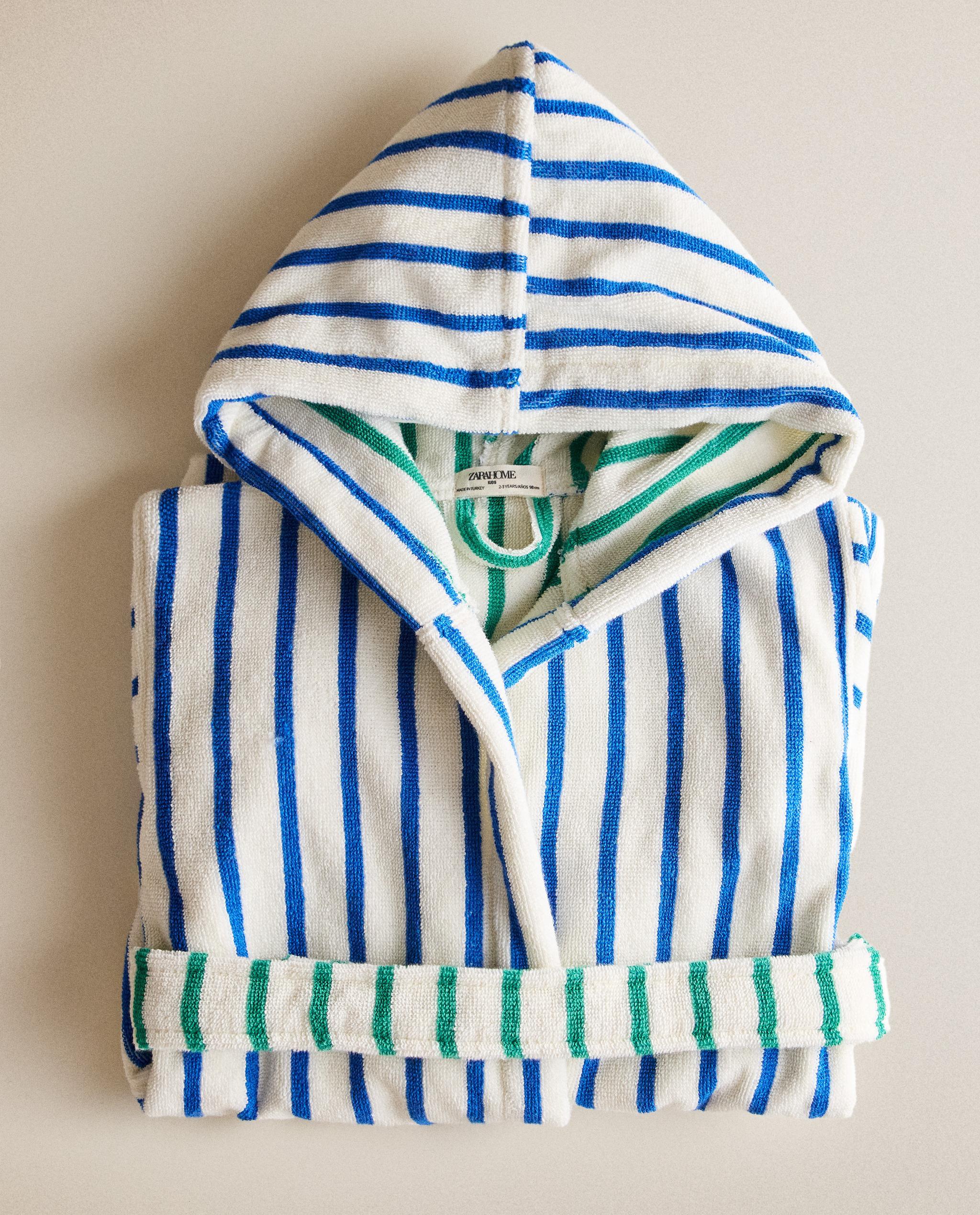KIDS' STRIPED BATHROBE product thumbnail 8