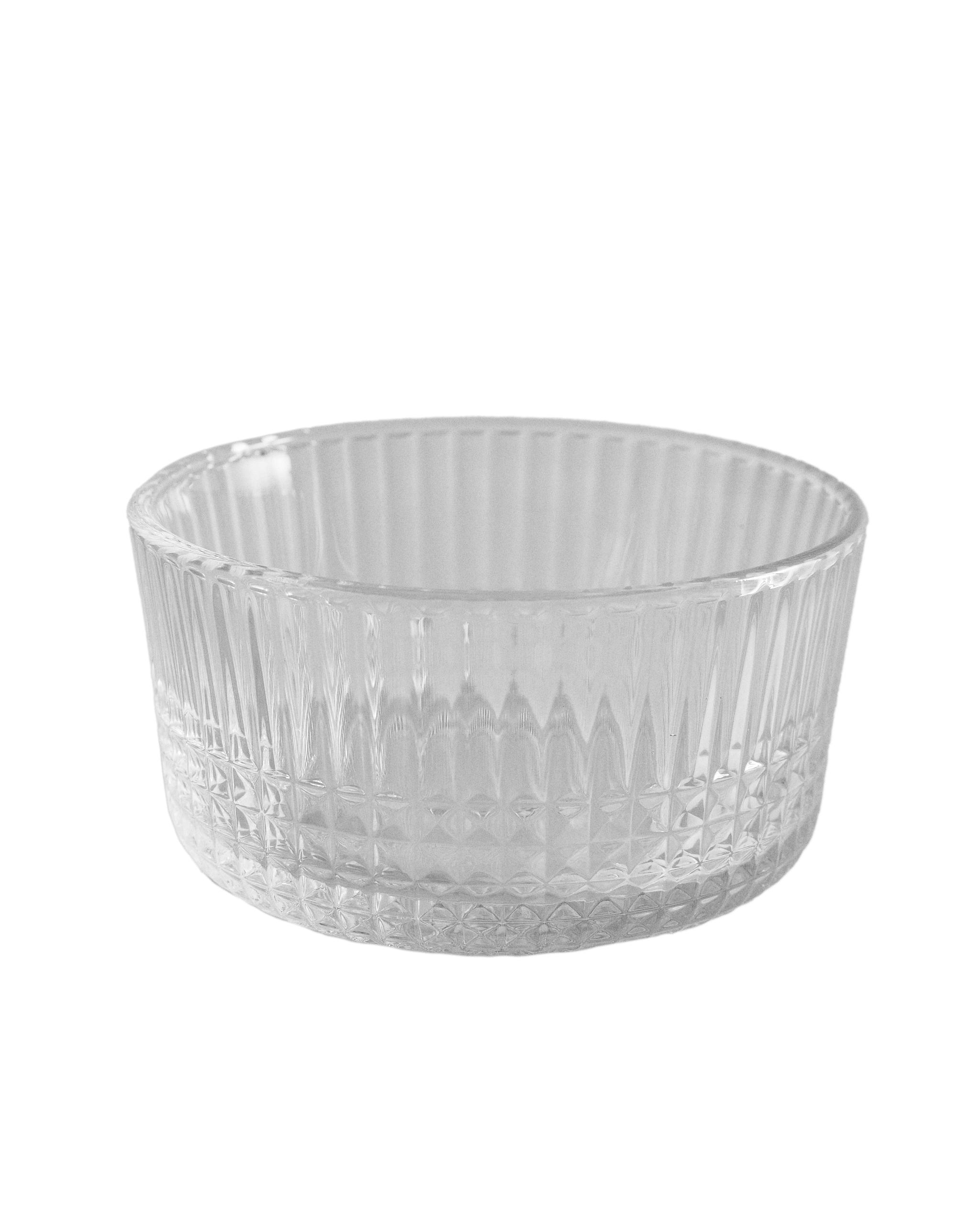 GLASS MINI BOWL WITH RAISED GEOMETRIC DESIGN product thumbnail 7