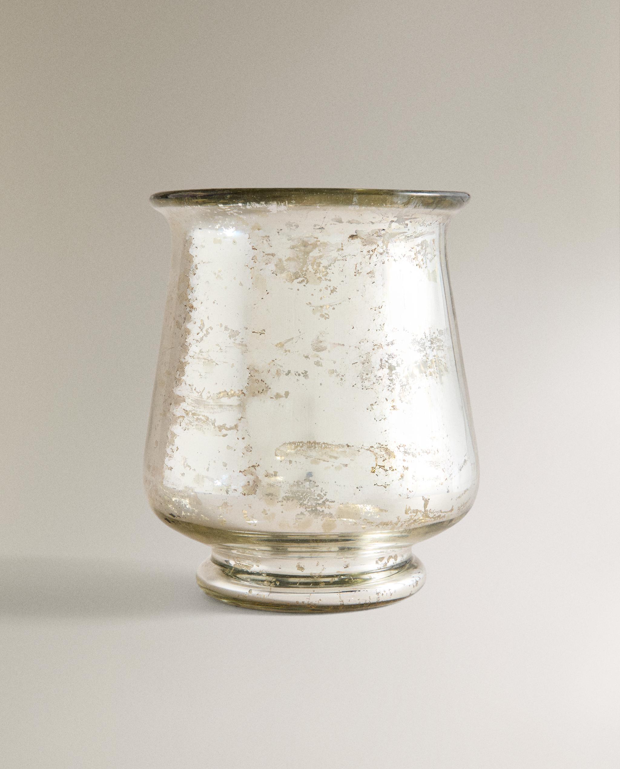 ZARA ガラス キャンドルスタンド　花瓶 ZARA ガラス キャンドルスタンド 花瓶 ガラス キャンドルホルダー